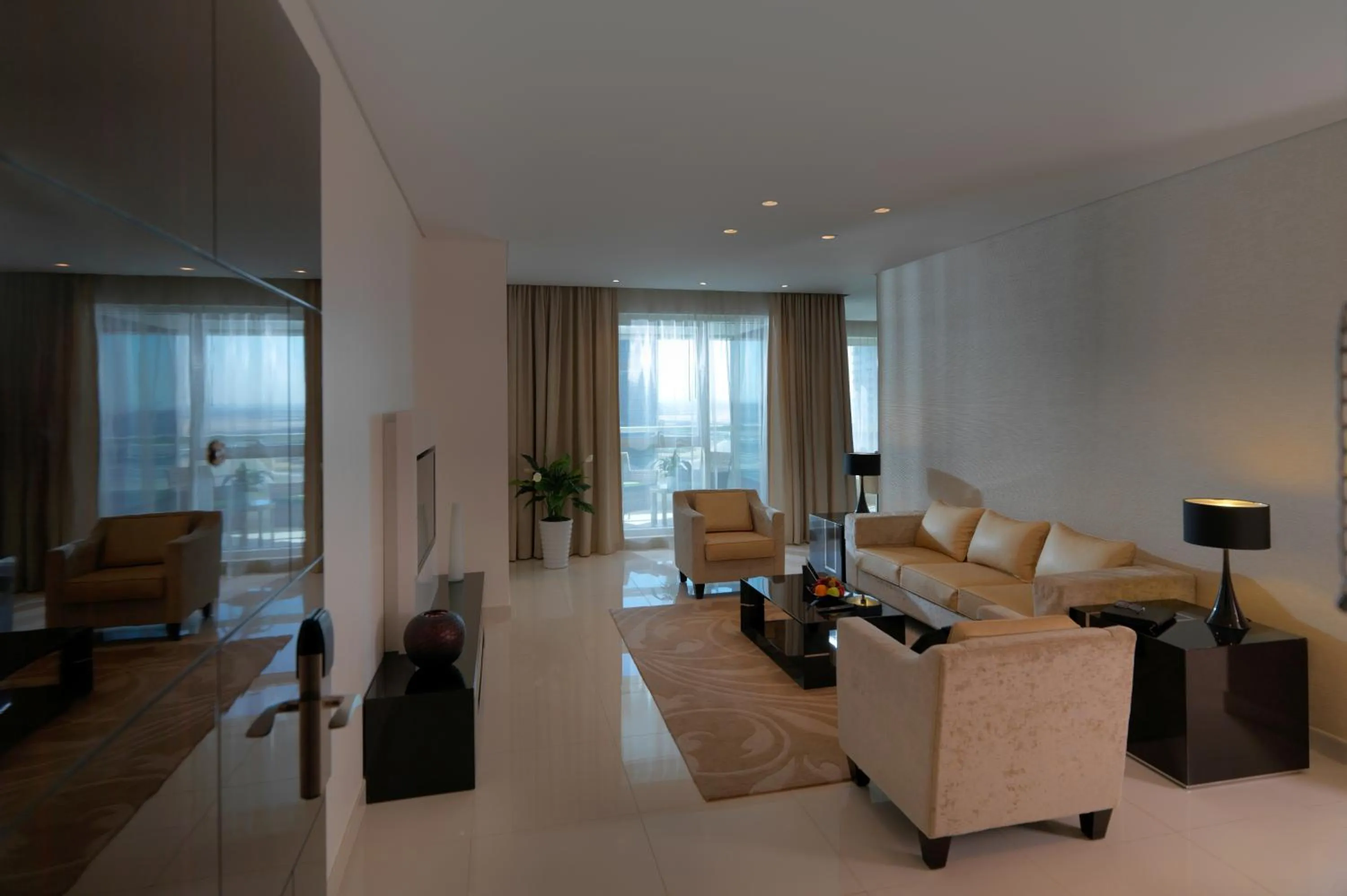 Living room in DAMAC Maison Canal Views