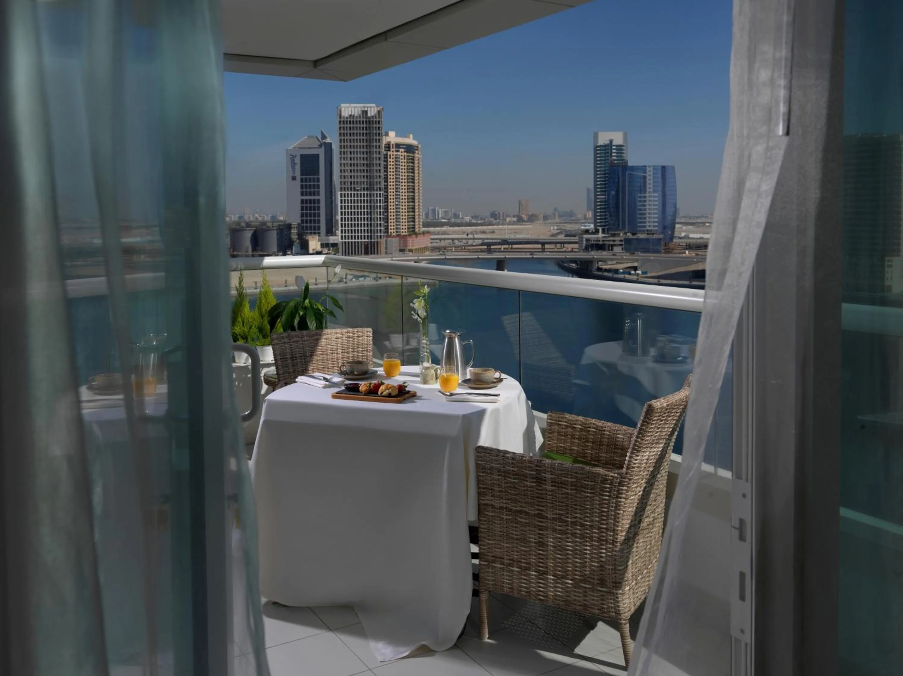 Balcony/Terrace in DAMAC Maison Canal Views
