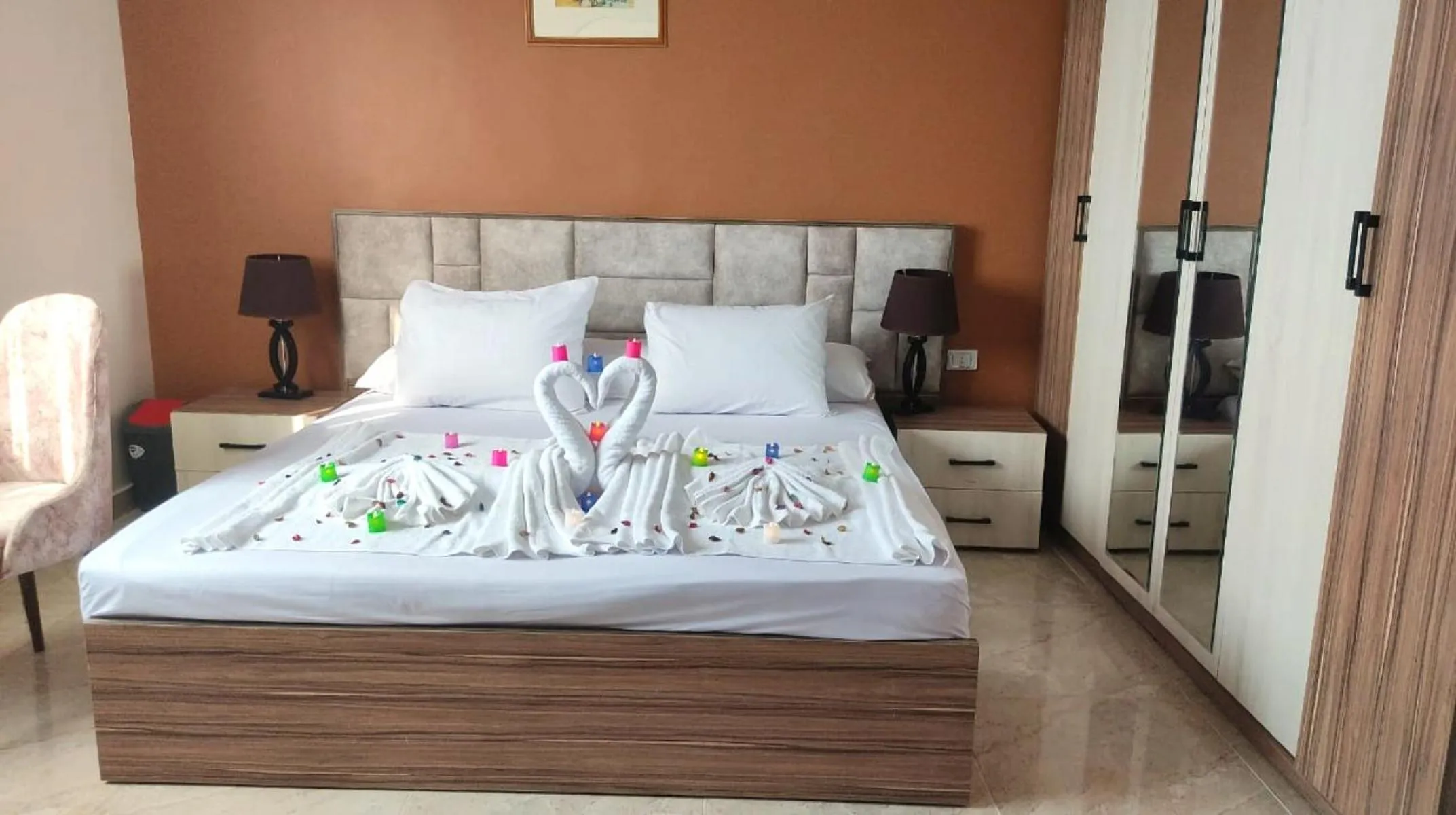 Bed in Nun Pyramids INN