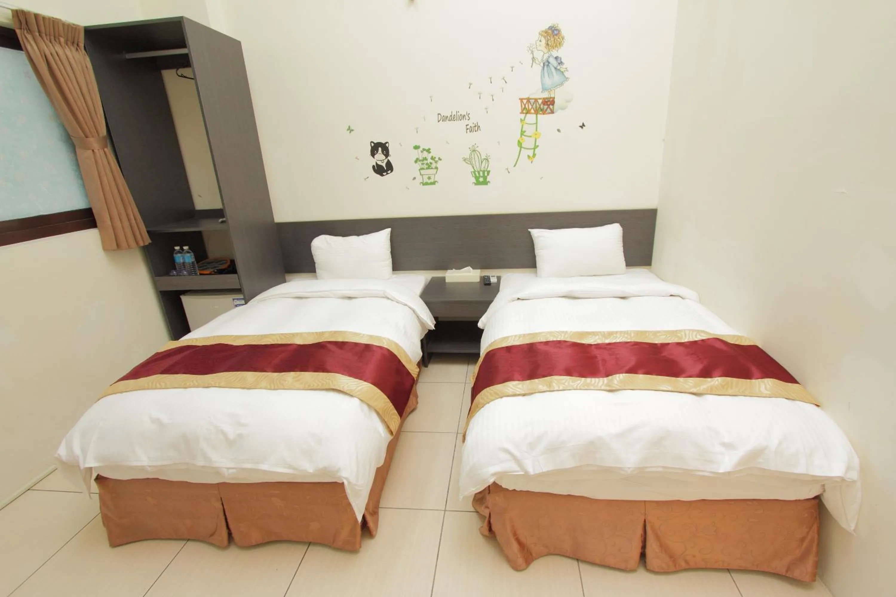 Bed in Sanyi Sakura Resort