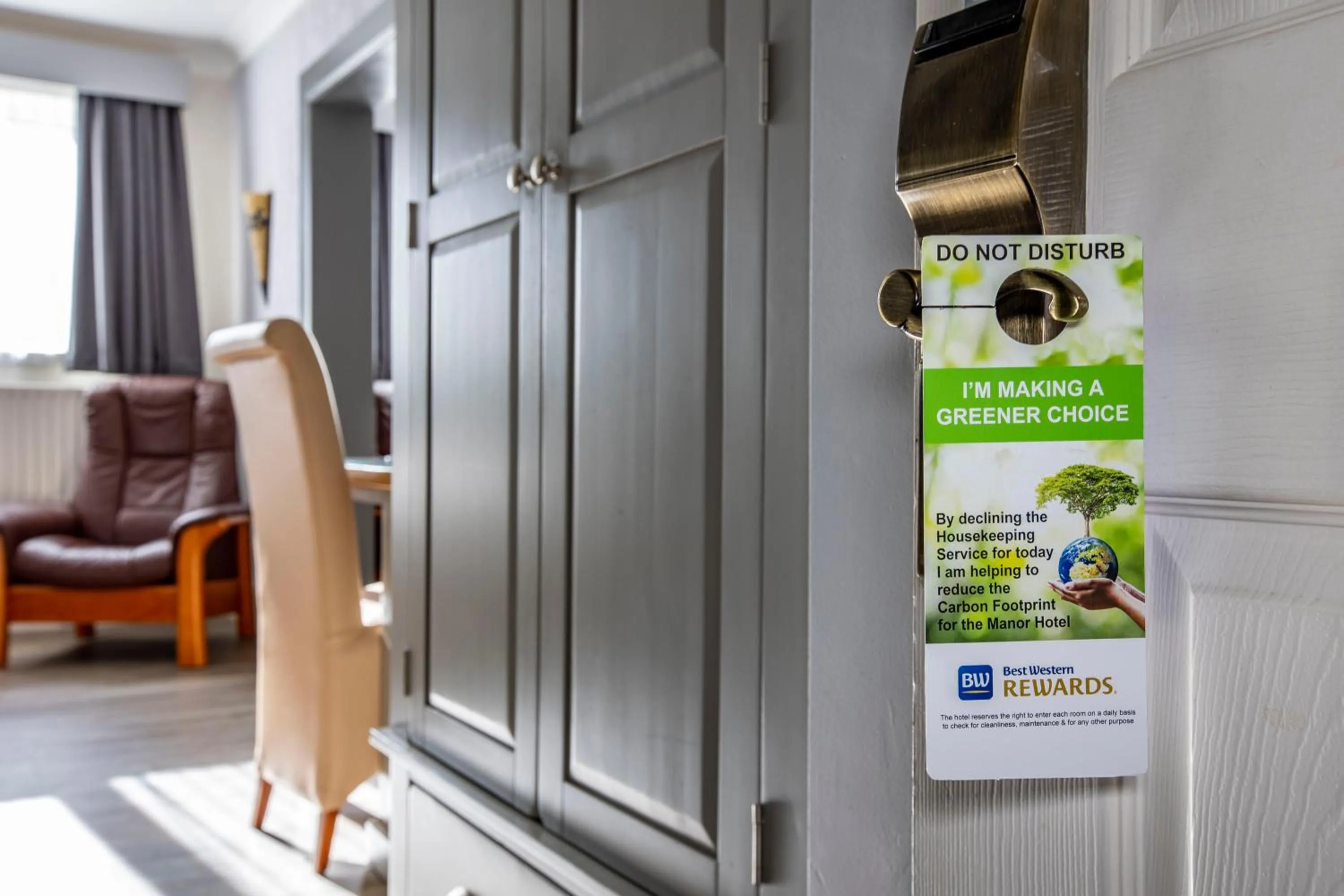 Bedroom in Best Western Manor Hotel