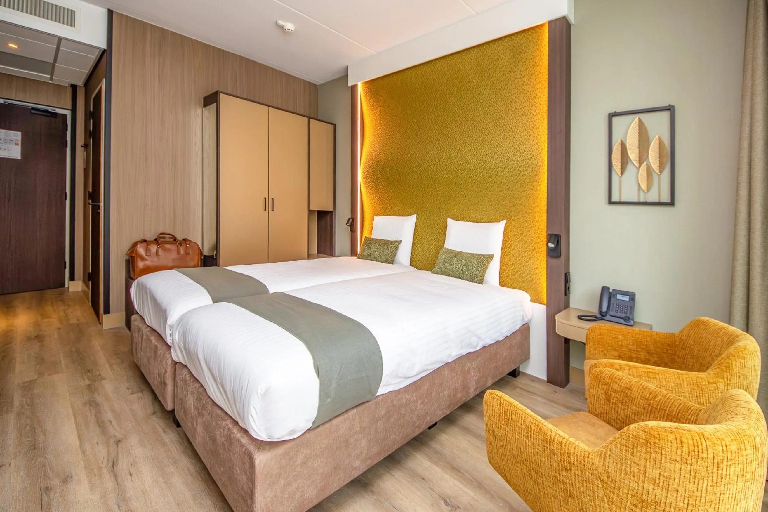 Bed in Strandhotel Het Hoge Duin