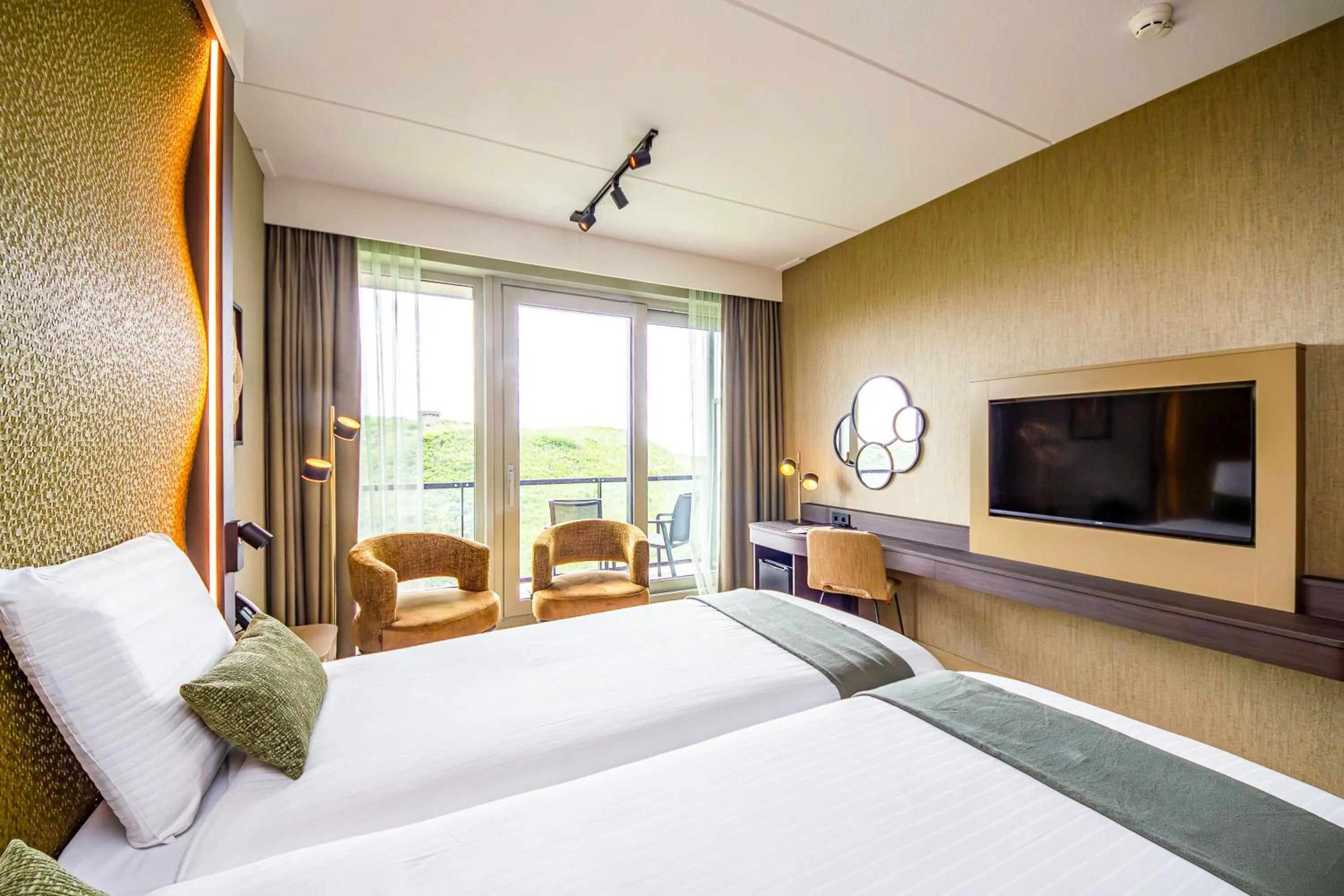 Bed in Strandhotel Het Hoge Duin