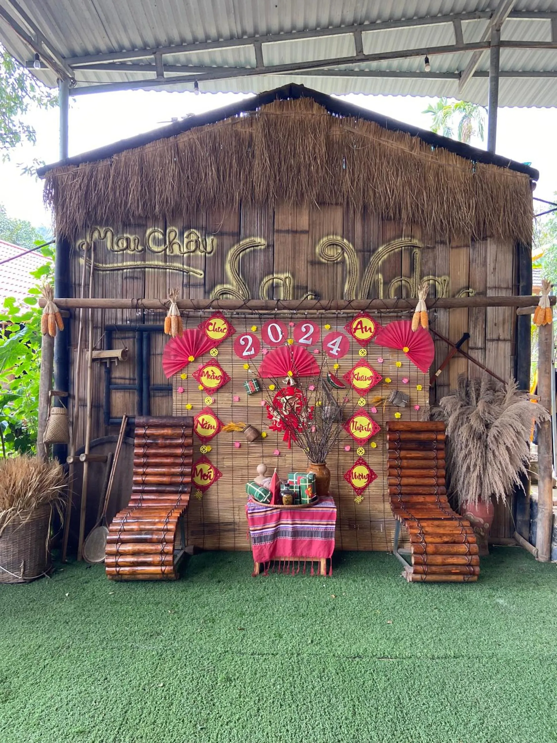 Patio in Mai Chau La Vida Homestay
