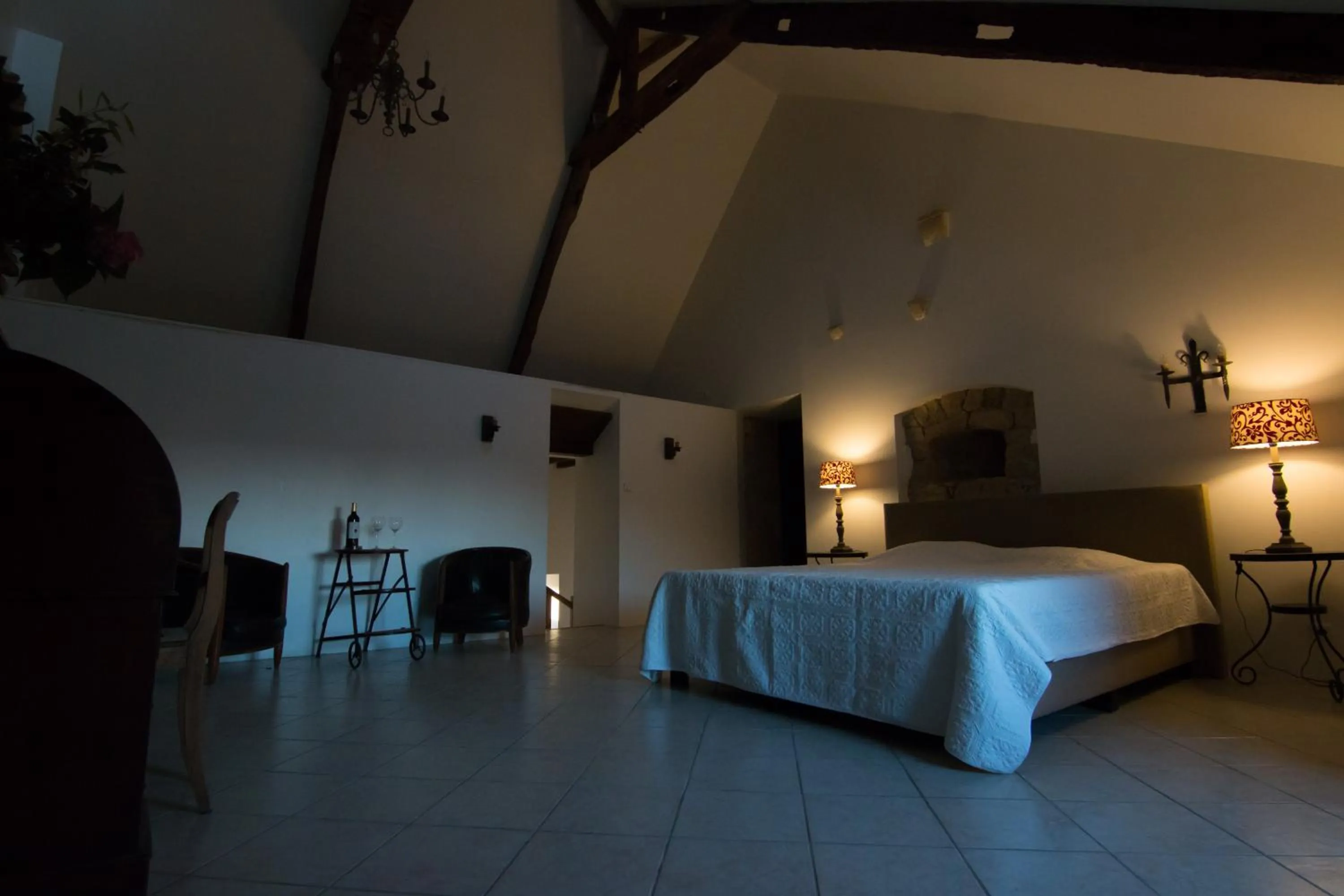 Bedroom, Bed in Le Chateau de Claids