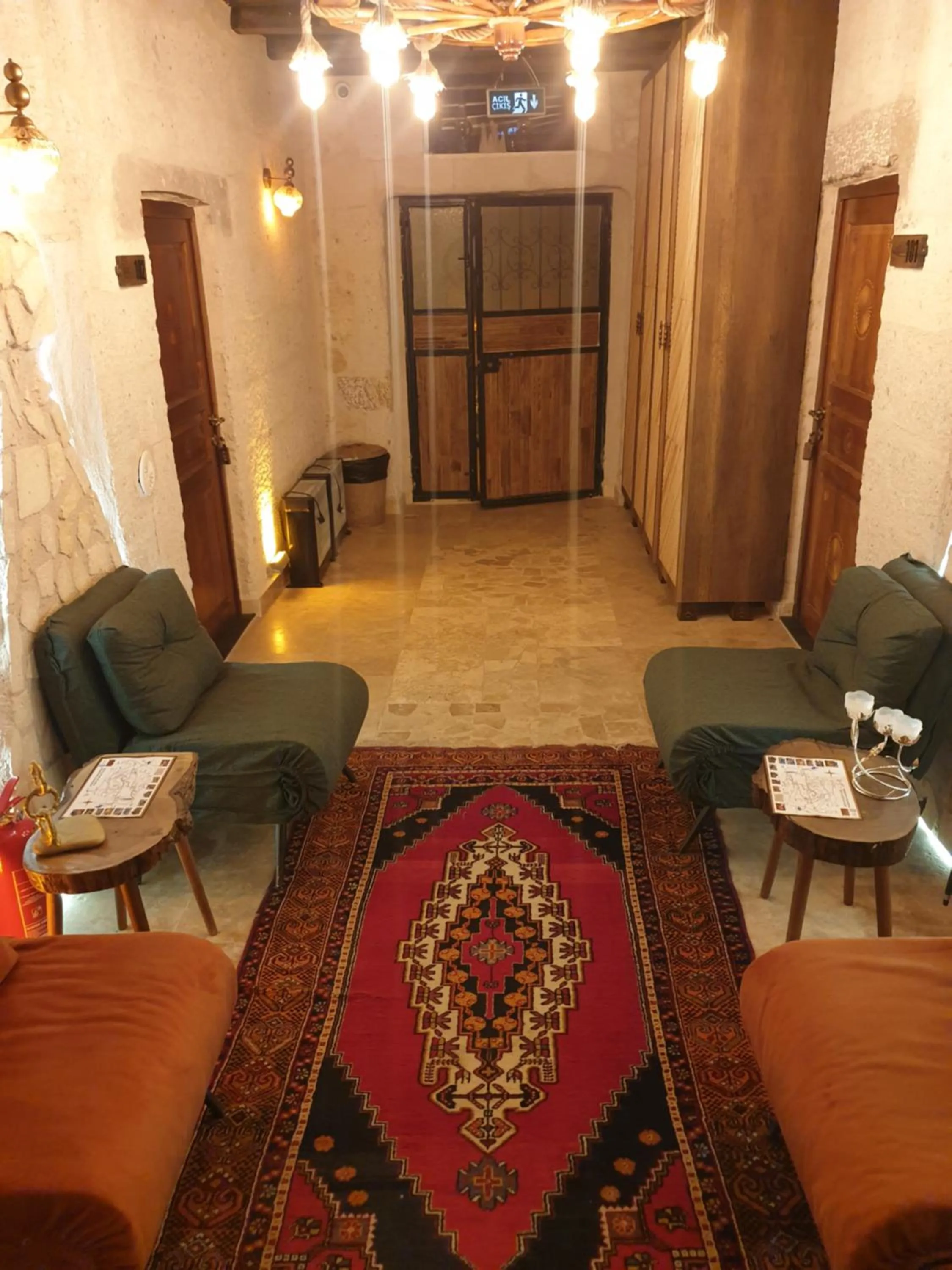 Seating area in Ceran Stone House