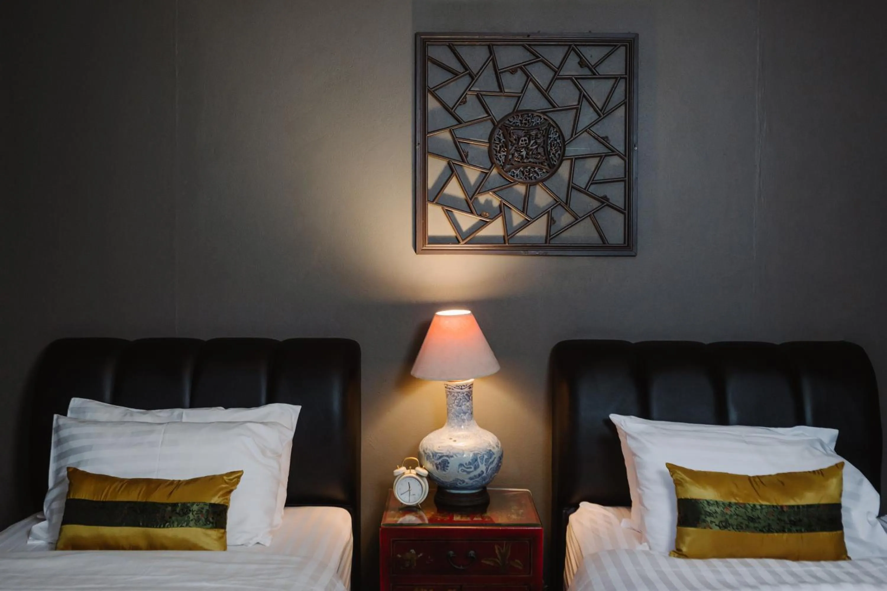 Bed in Lunar Mansion Hotel