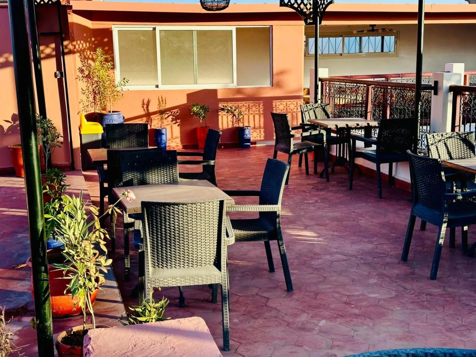 Patio in Riad hotel Cecil