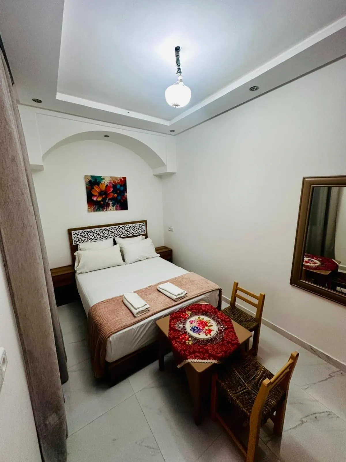 Bed in Riad hotel Cecil