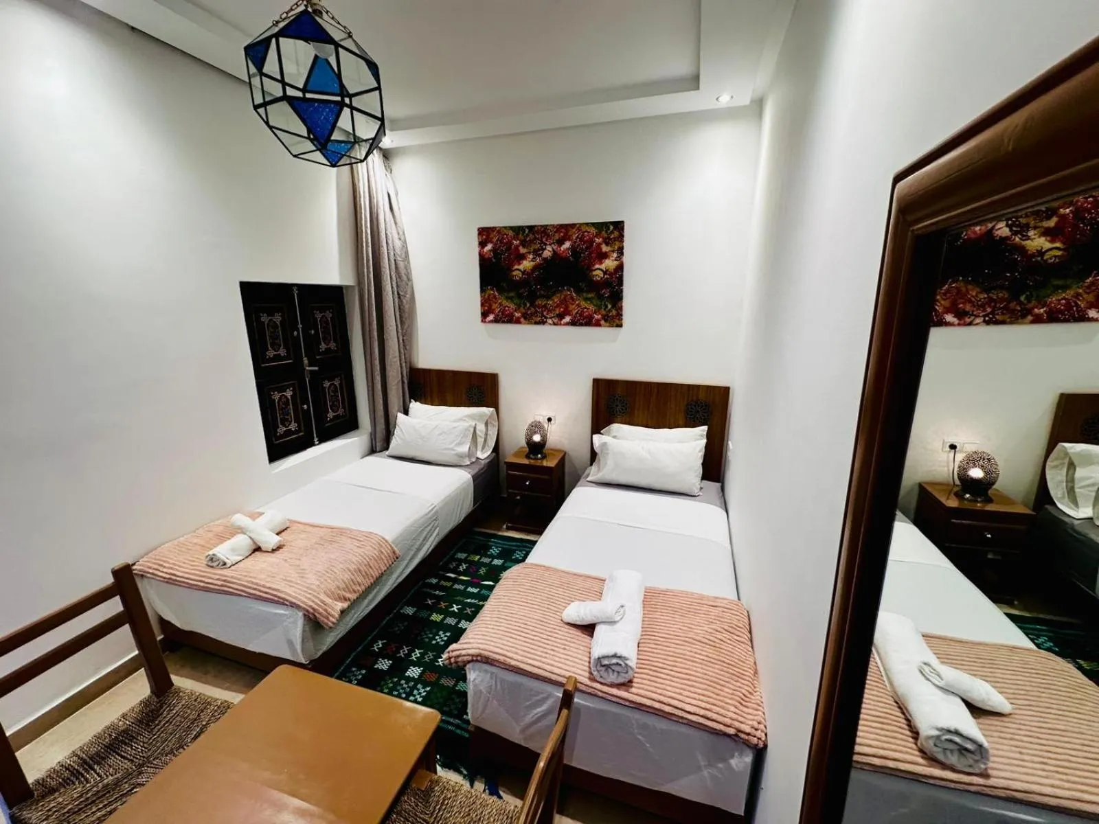 Bed in Riad hotel Cecil