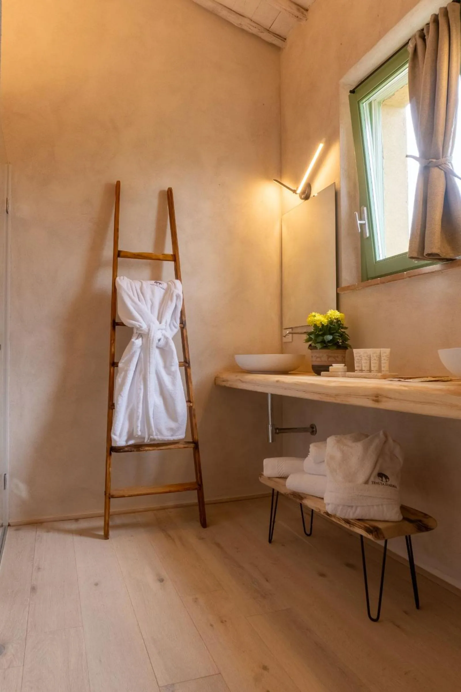 Bathroom in Tenuta d'Arbia, Siena