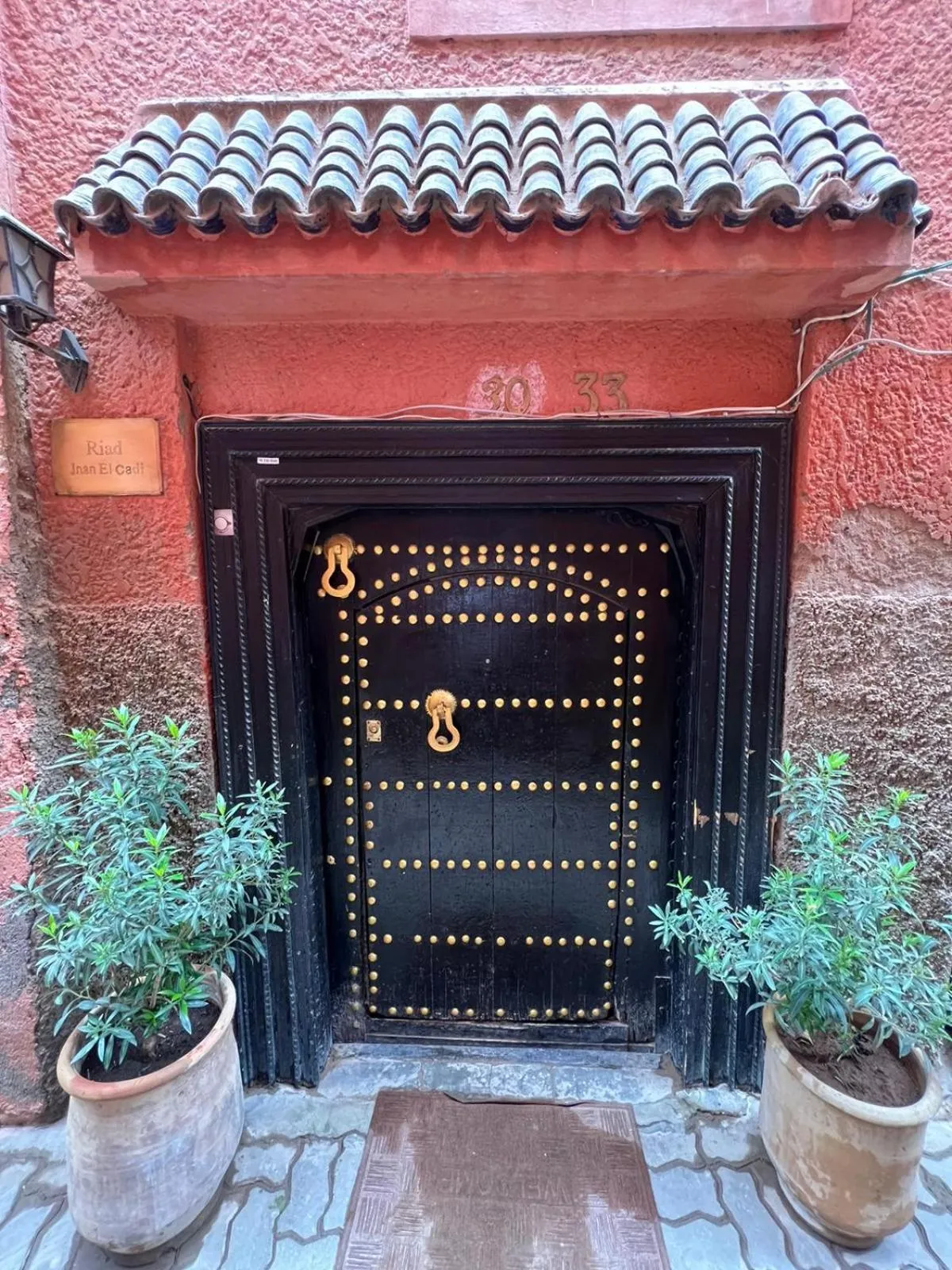 Facade/entrance in Riad Jnan El Cadi