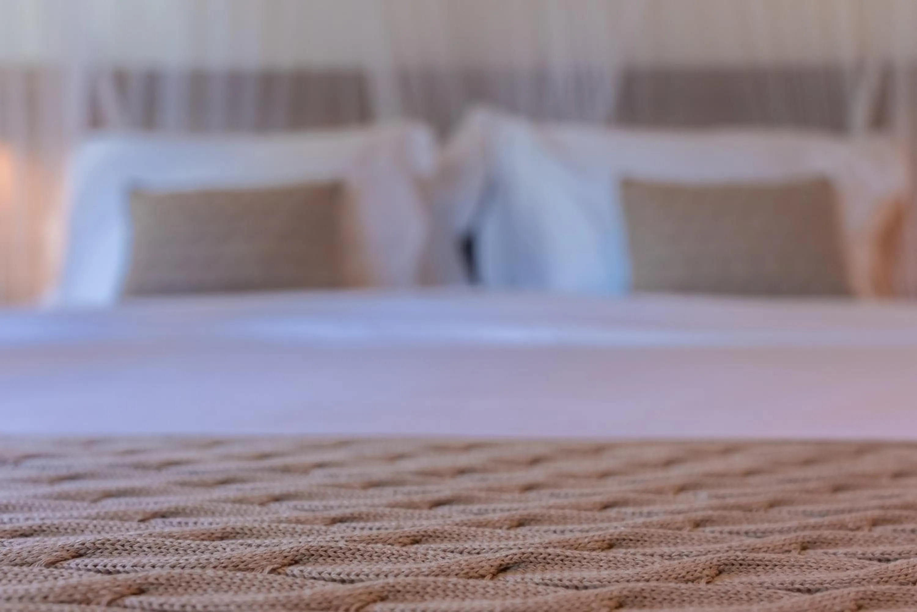 Bed in Hotel Vila São João