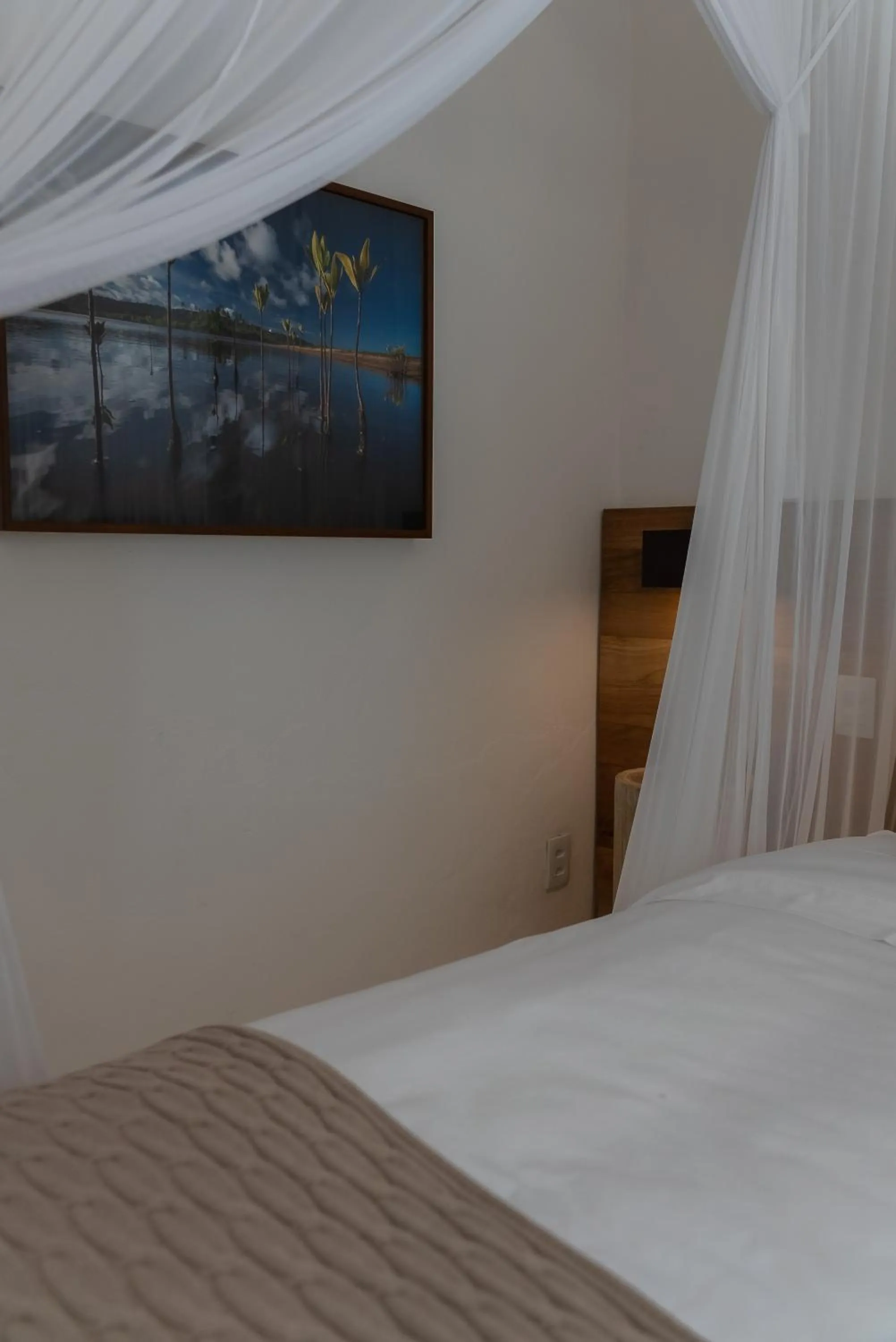 Bed in Hotel Vila São João