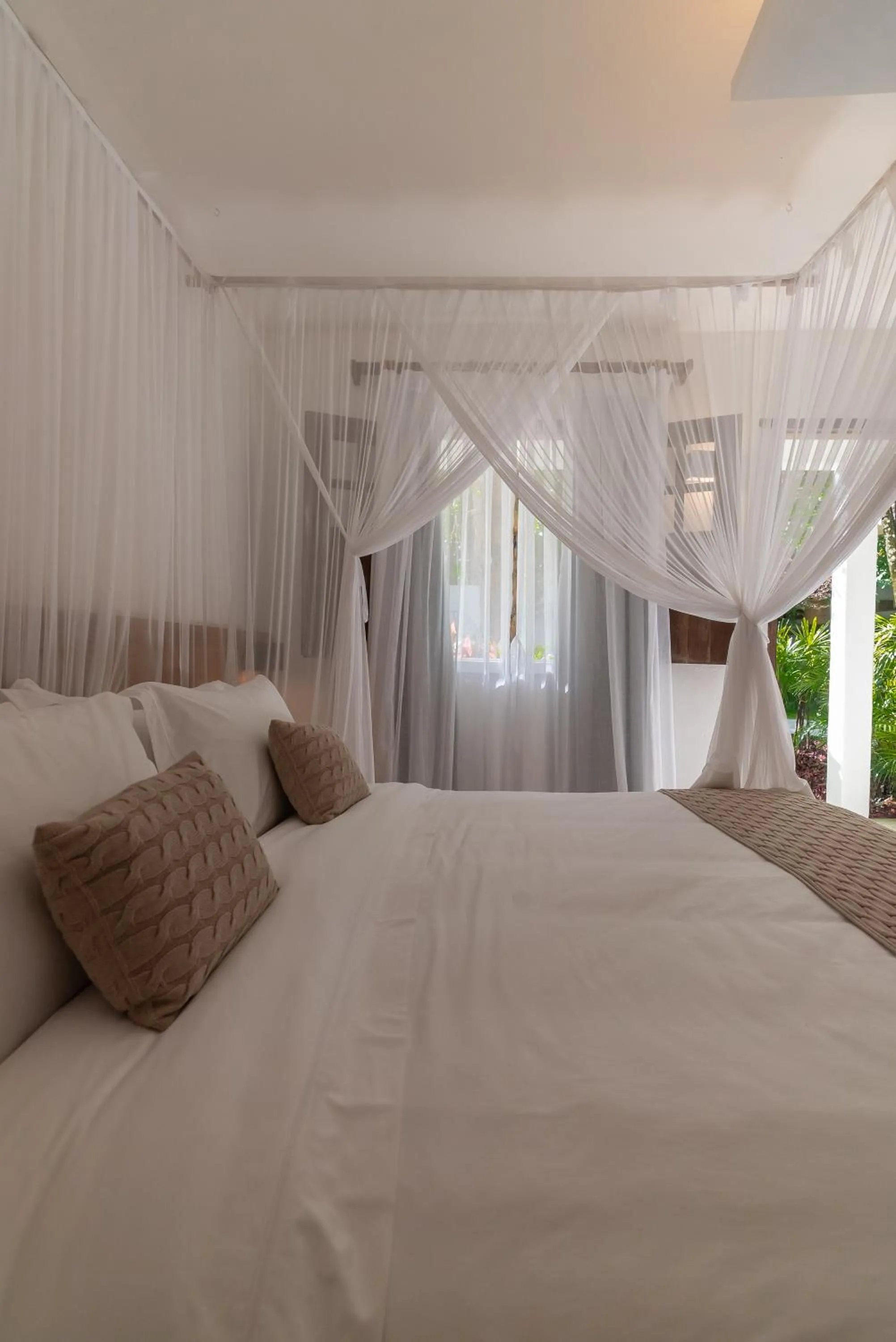 Bed in Hotel Vila São João