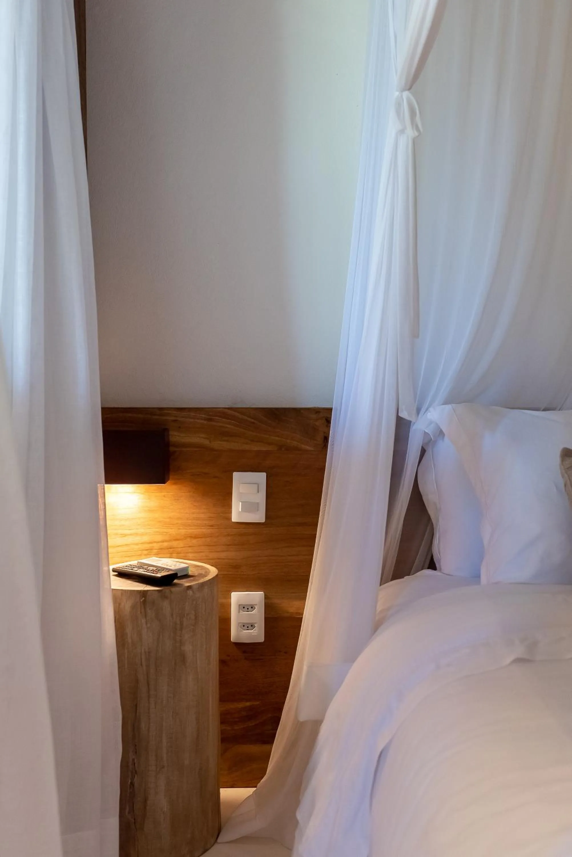 Bed in Hotel Vila São João