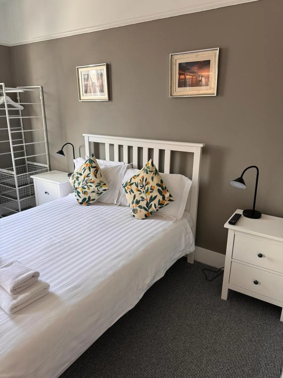 Bed in Waterfront Hotel