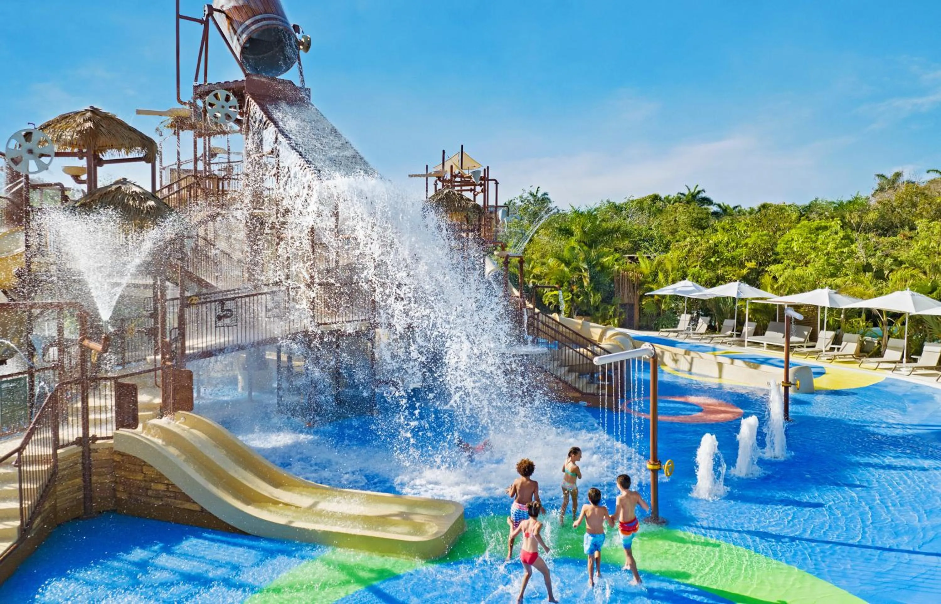 Aqua park in Jungala Hotel at VidantaWorld Riviera Maya