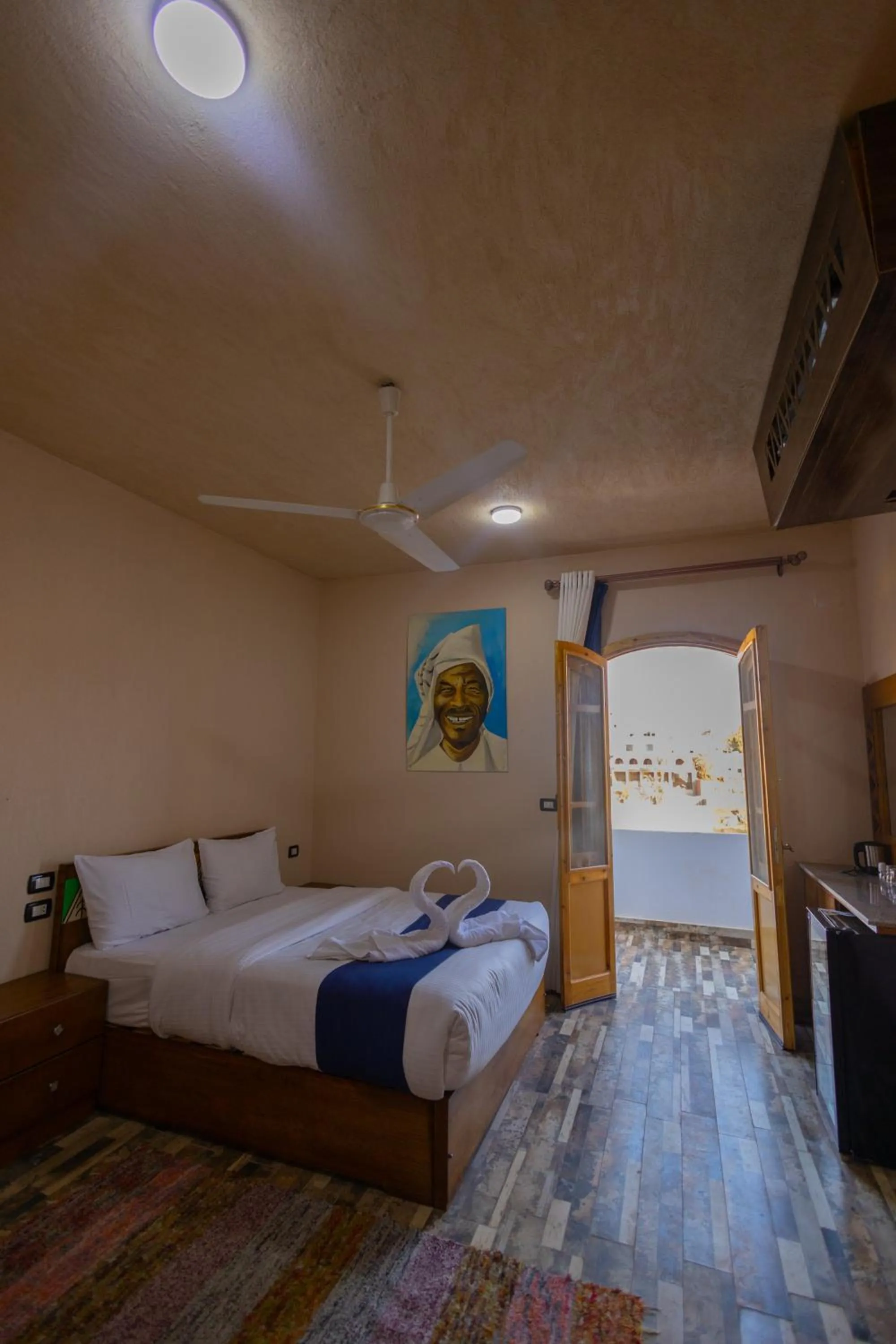 Bed in ACHERTOD Nubian House