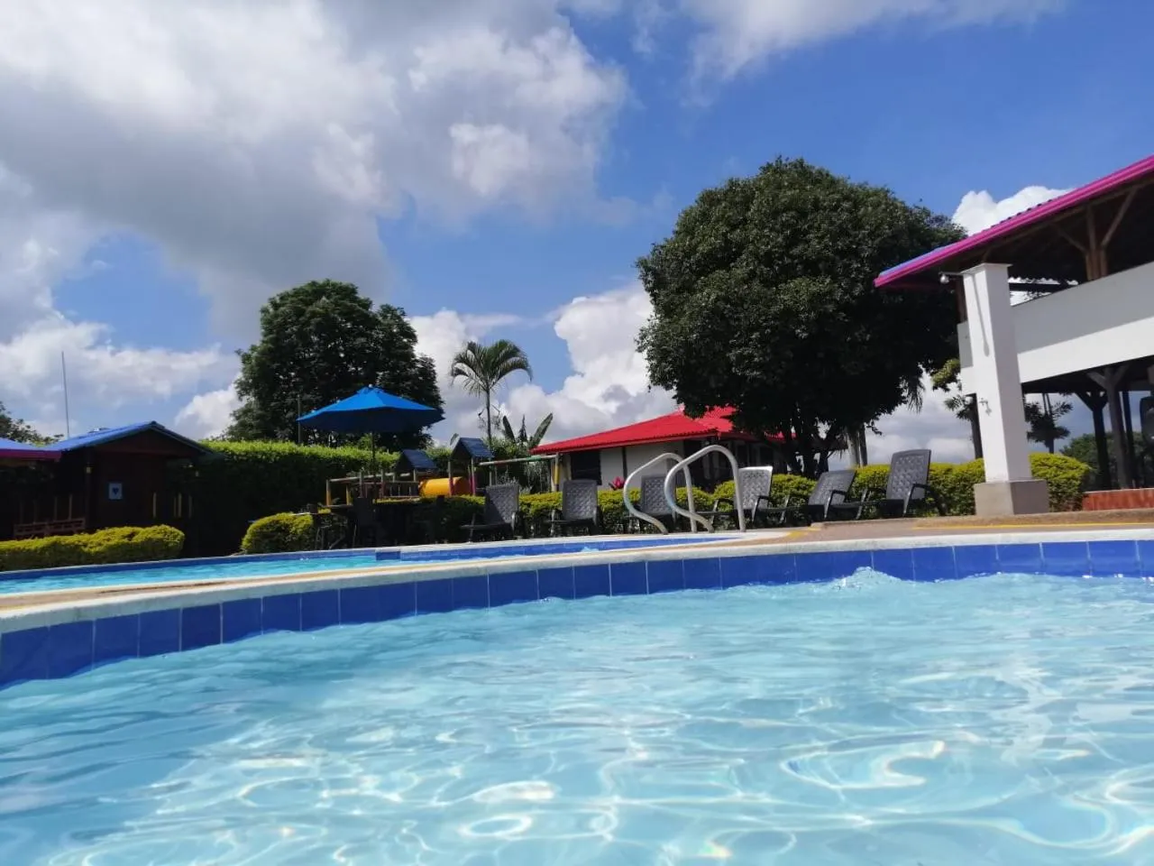 Swimming pool in Finca Hotel la Manuela