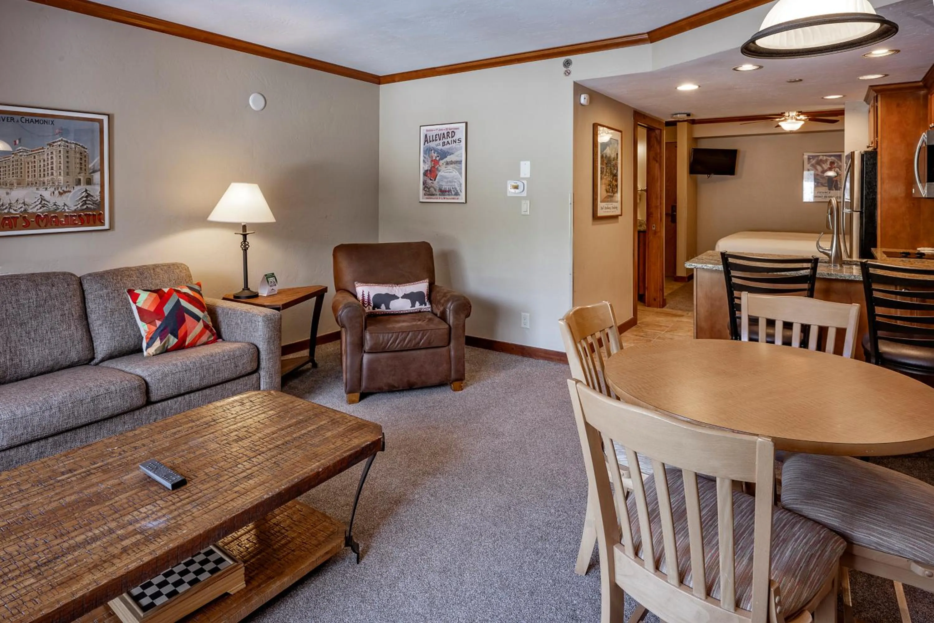 Living room in Beaver Run Resort