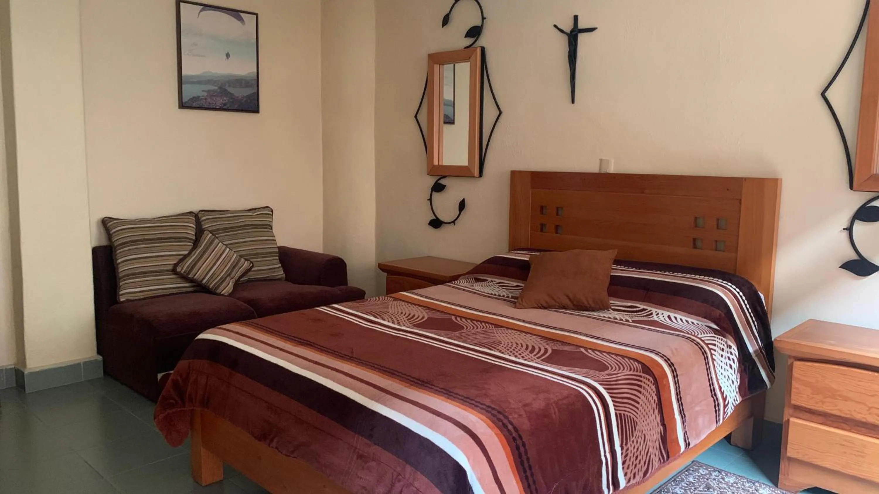 Bed in Posada El Campanario