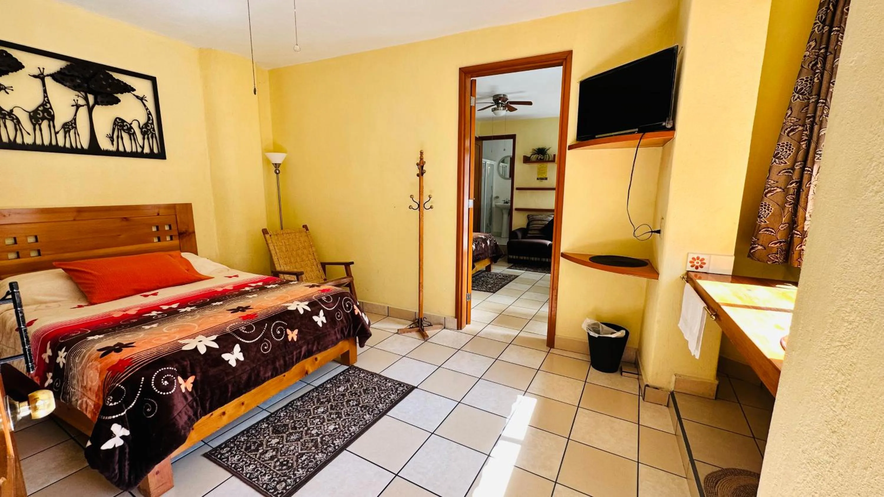 Bed in Posada El Campanario