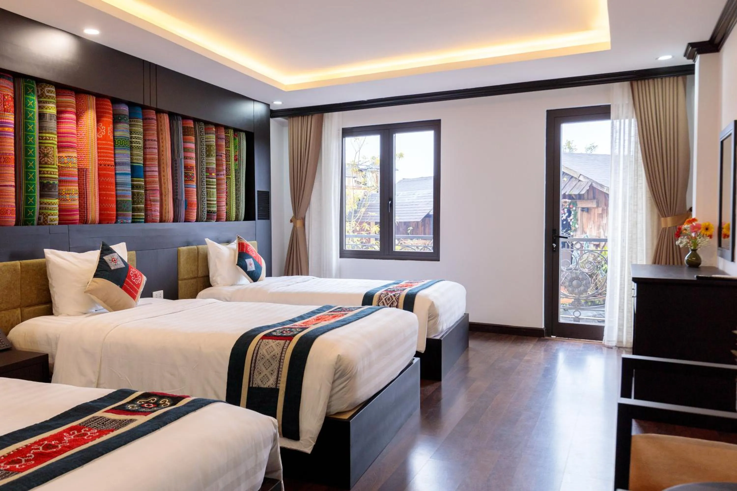 Bed in Babeeni Family Hotel Sapa