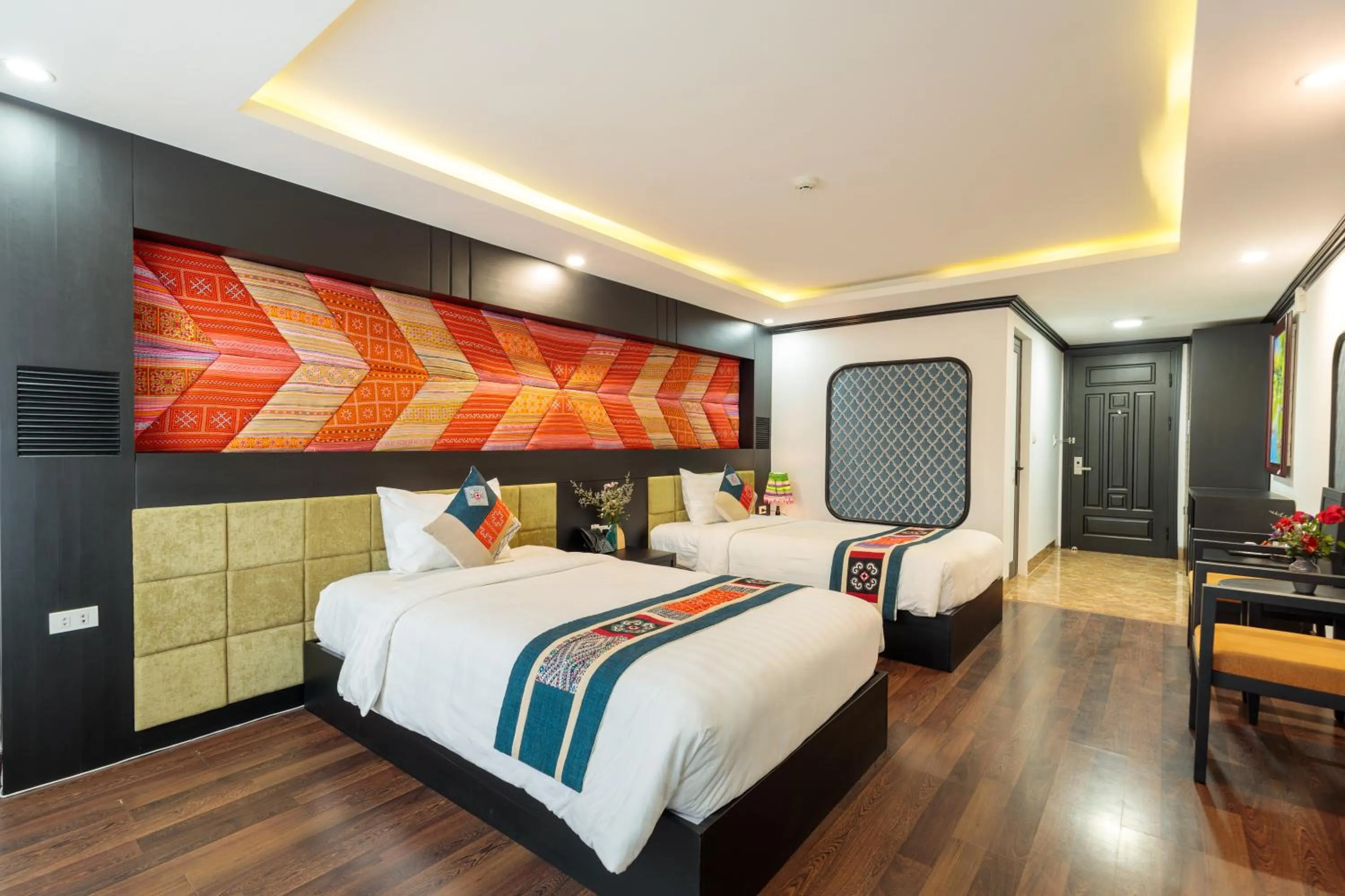 Bed in Babeeni Family Hotel Sapa