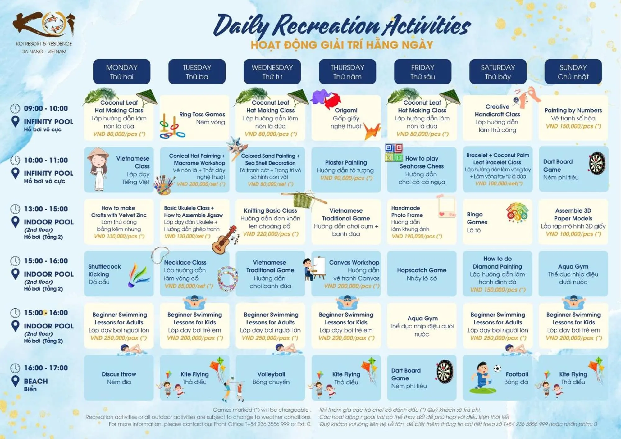 Activities in KOI Resort & Residence Da Nang - Inclusive Spa access