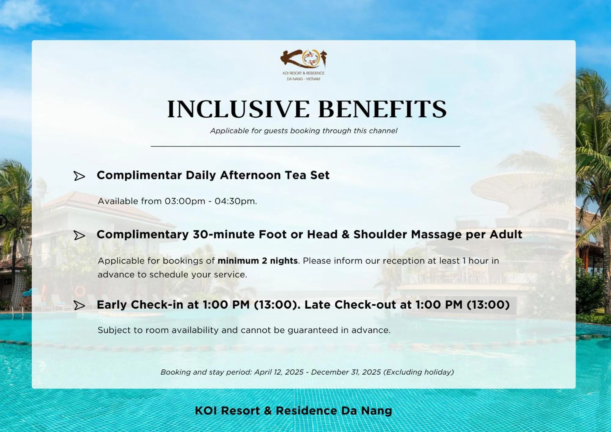 Three-Bedroom Villa with Private Pool in KOI Resort & Residence Da Nang - Inclusive Spa access