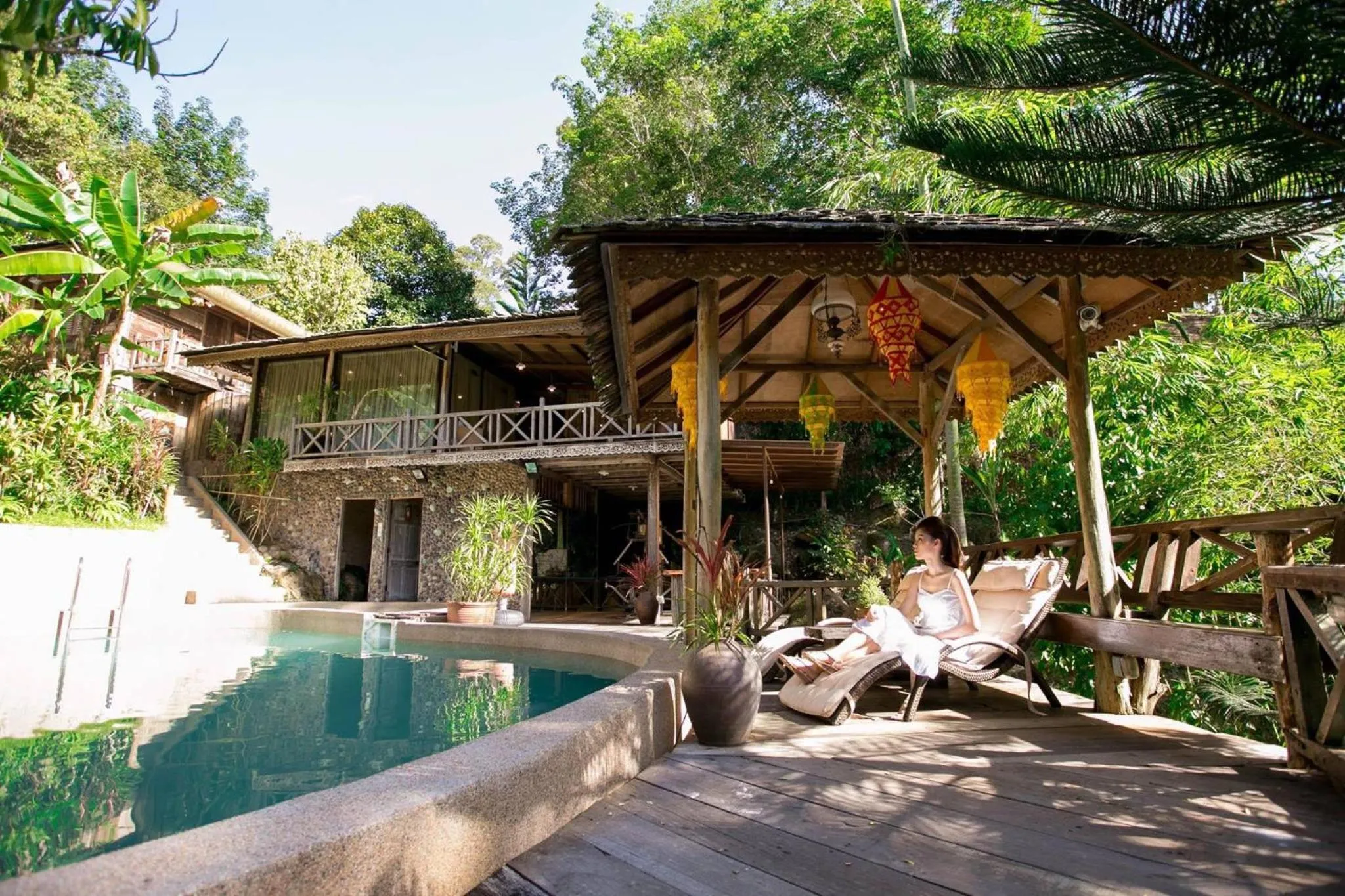 Swimming pool in Fig Tree Hills Resort (花果山度假村)