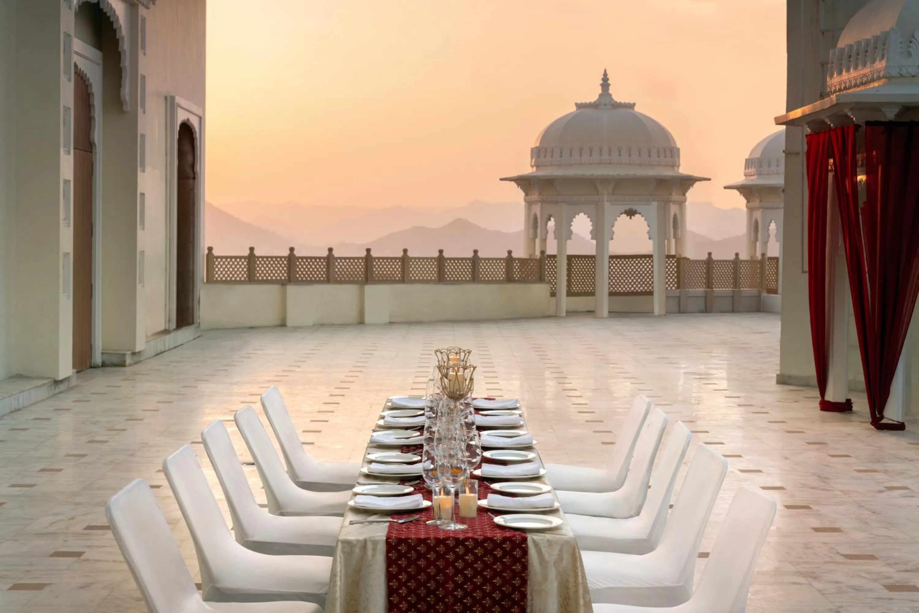 Balcony/Terrace in Bhairavgarh Palace Udaipur