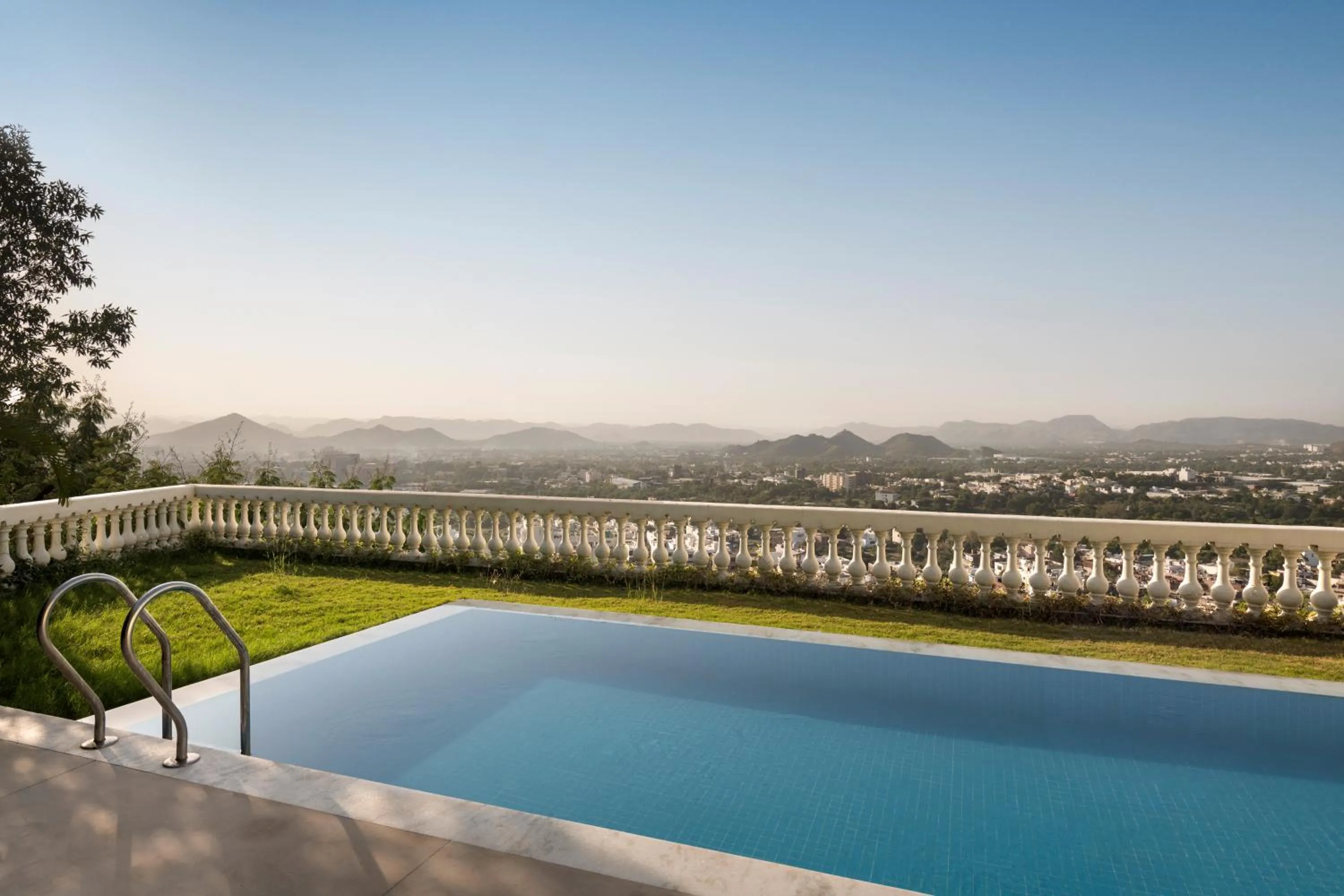 Swimming pool in Bhairavgarh Palace Udaipur