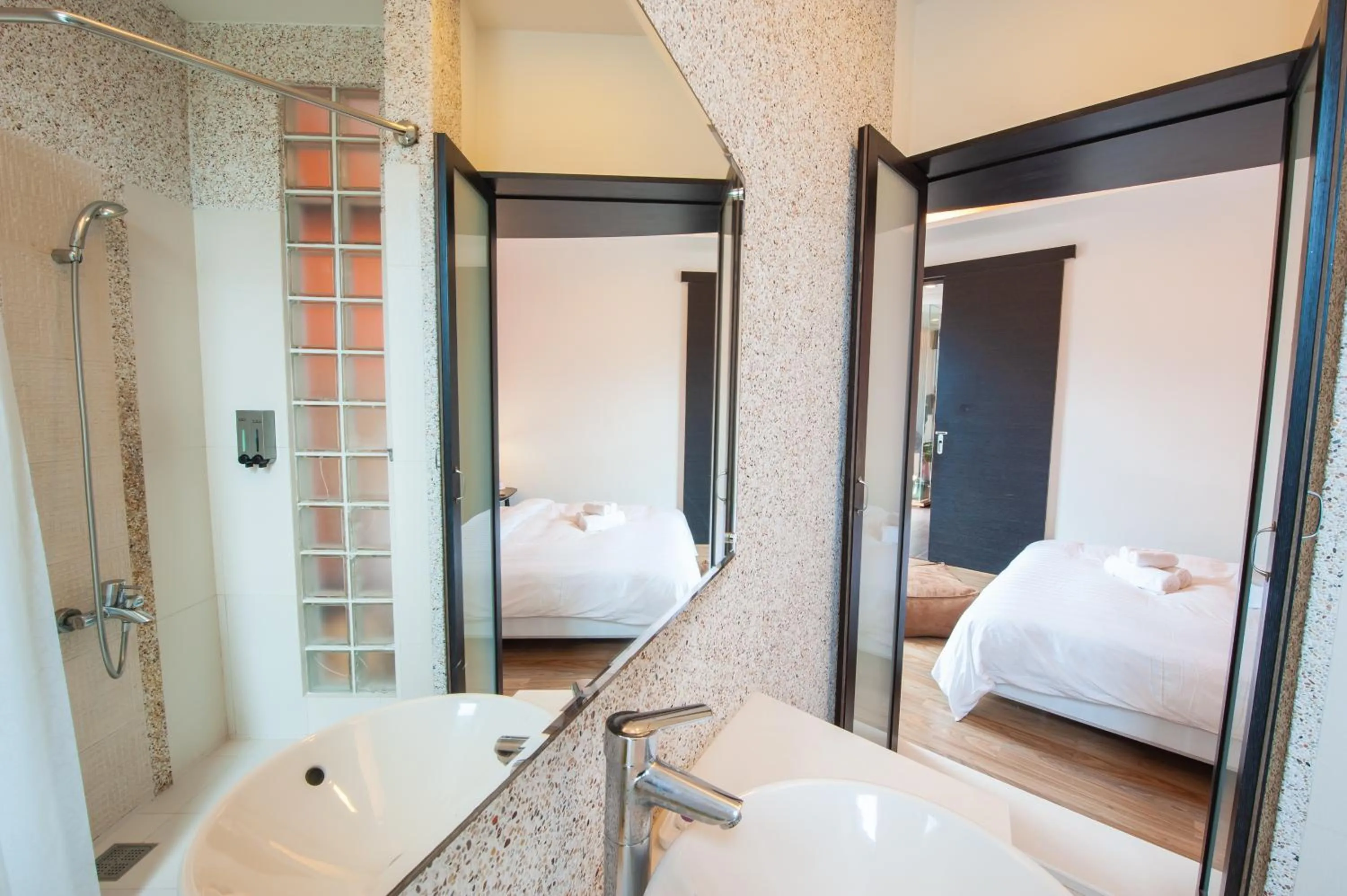 Bathroom, Bed in Hai Pu B&B