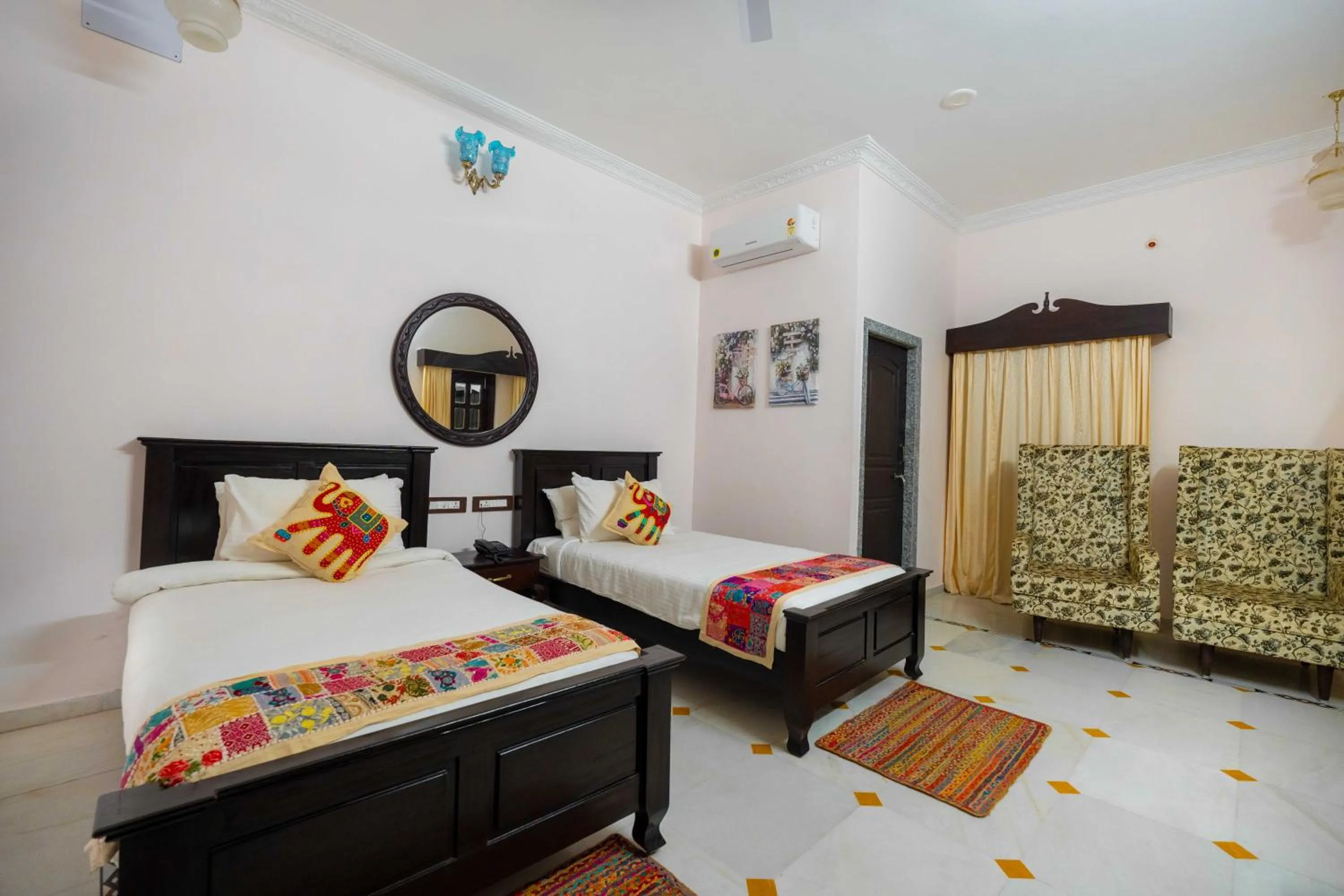 Bed in Amaatra Resorts