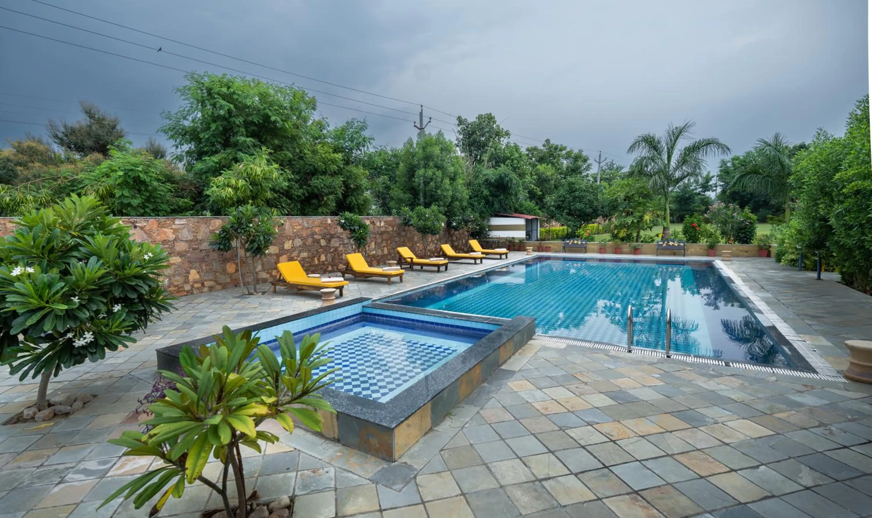 Pool view in Amaatra Resorts