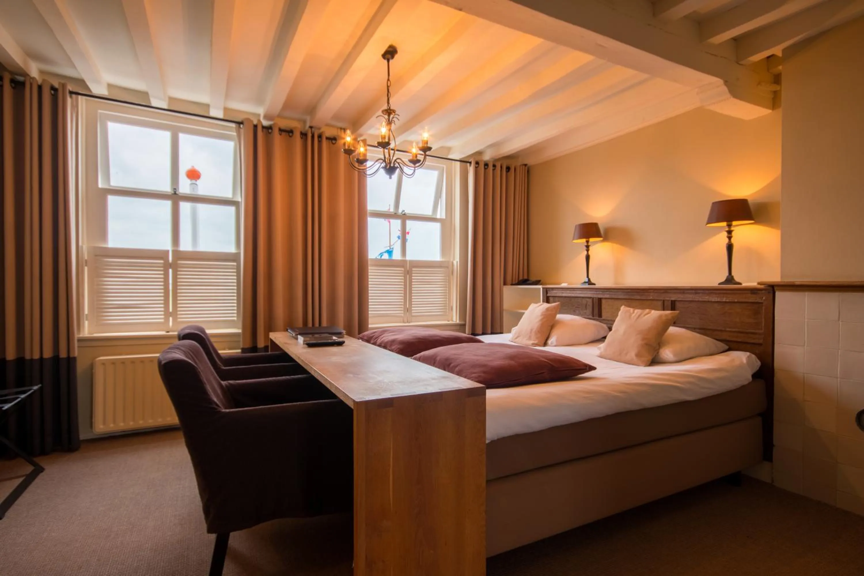 Bedroom, Bed in Auberge de Campveerse Toren