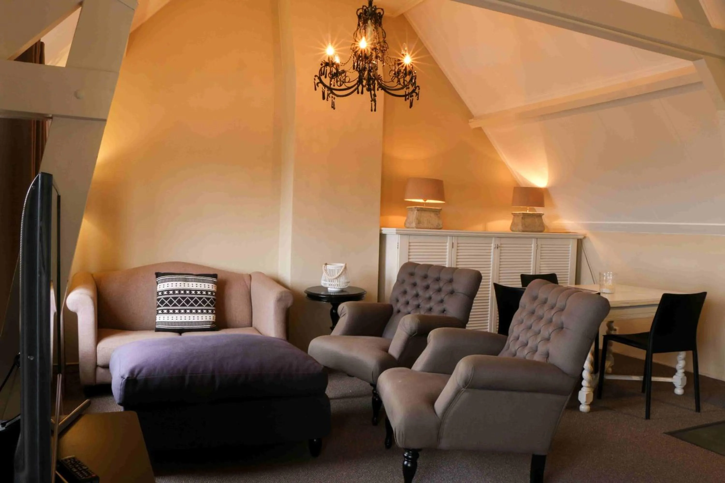 Living room in Auberge de Campveerse Toren