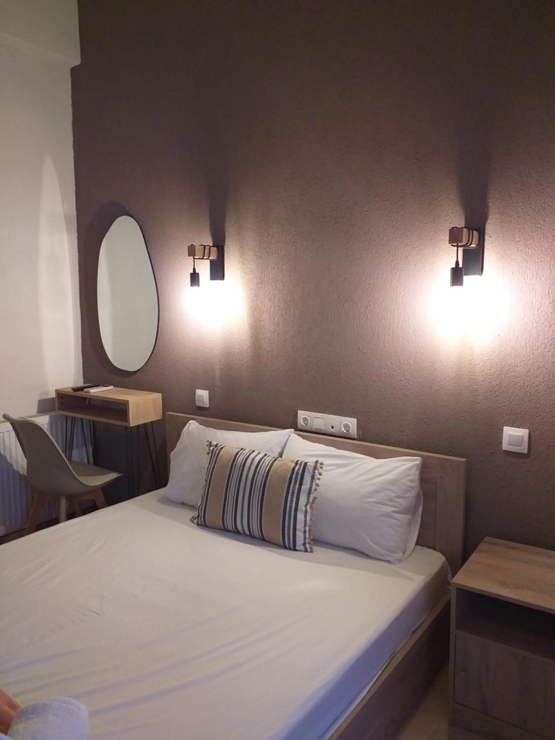 Bed in Hotel Isidora