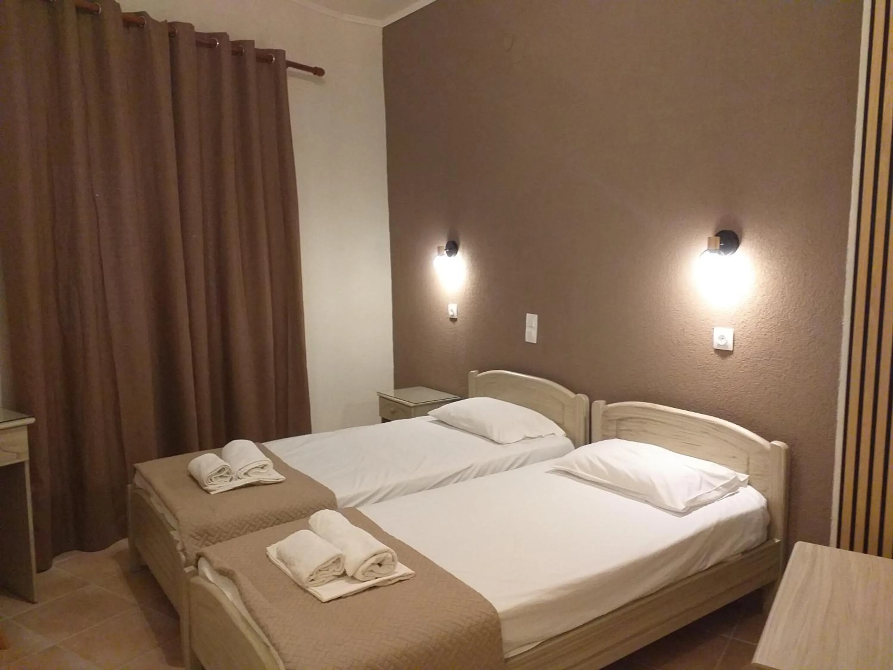 Bed in Hotel Isidora