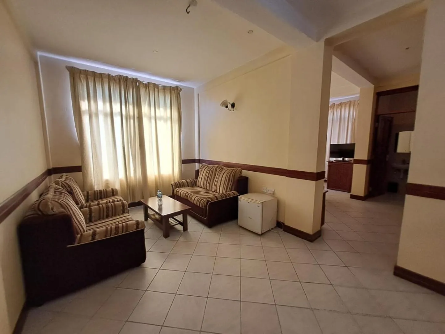 Living room in Moshi Leopard Hotel