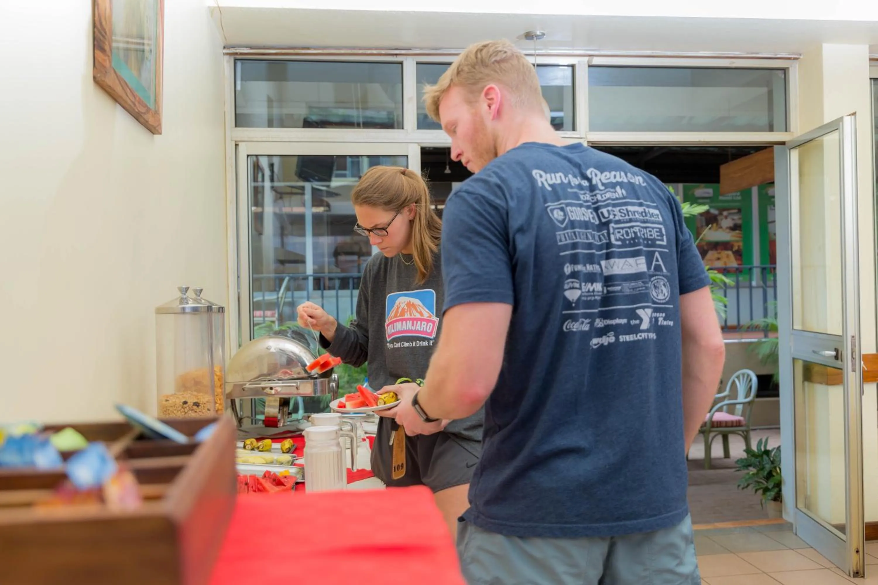Breakfast in Moshi Leopard Hotel