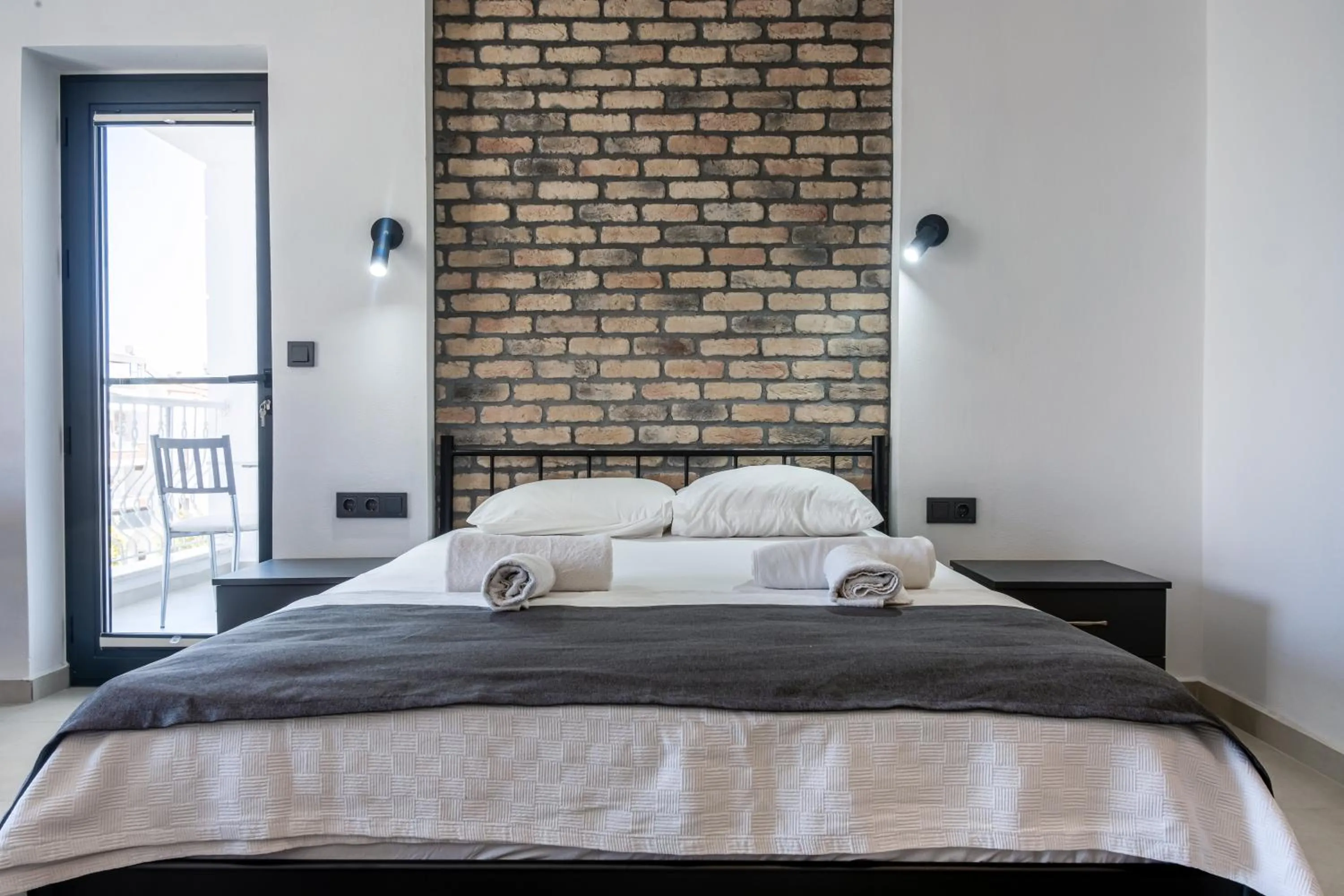 Bed in Datça Işık Apart