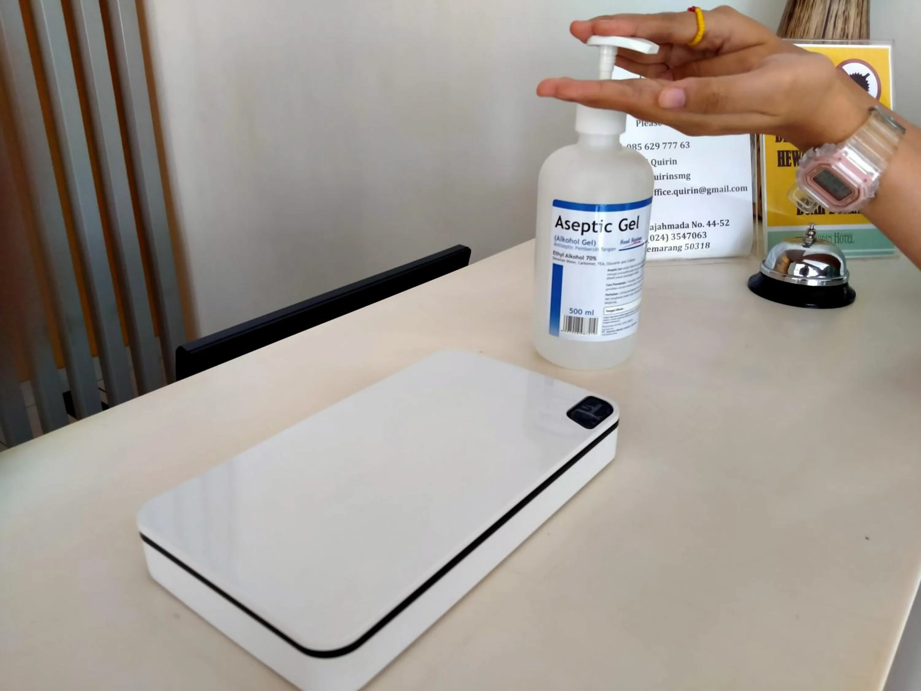 Lobby or reception in Hotel Quirin