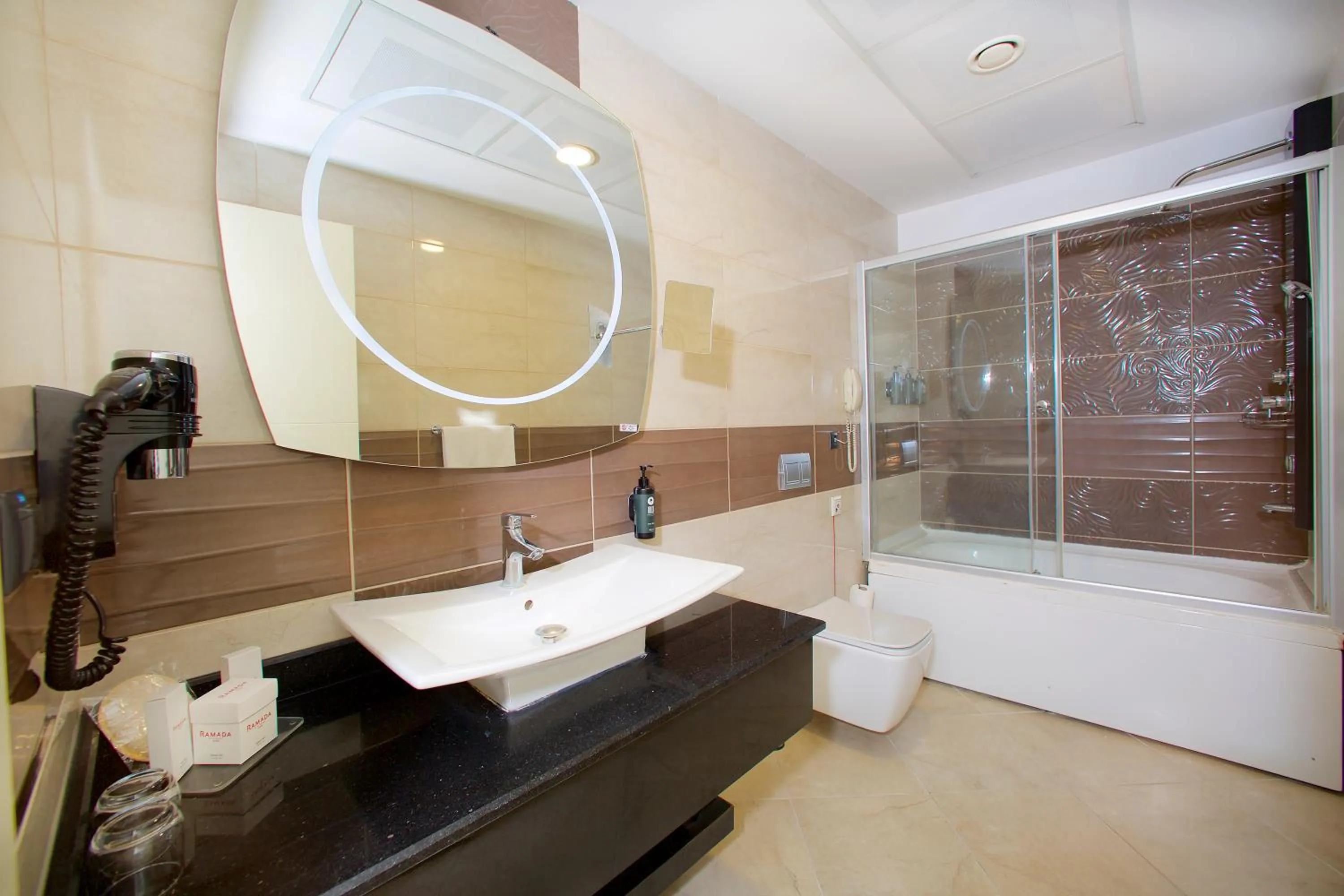 Shower in Ramada By Wyndham Soma