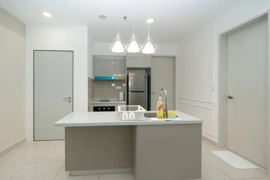 Kitchen or kitchenette in Cozy Skyline Retreat at Trion KL, Level 63