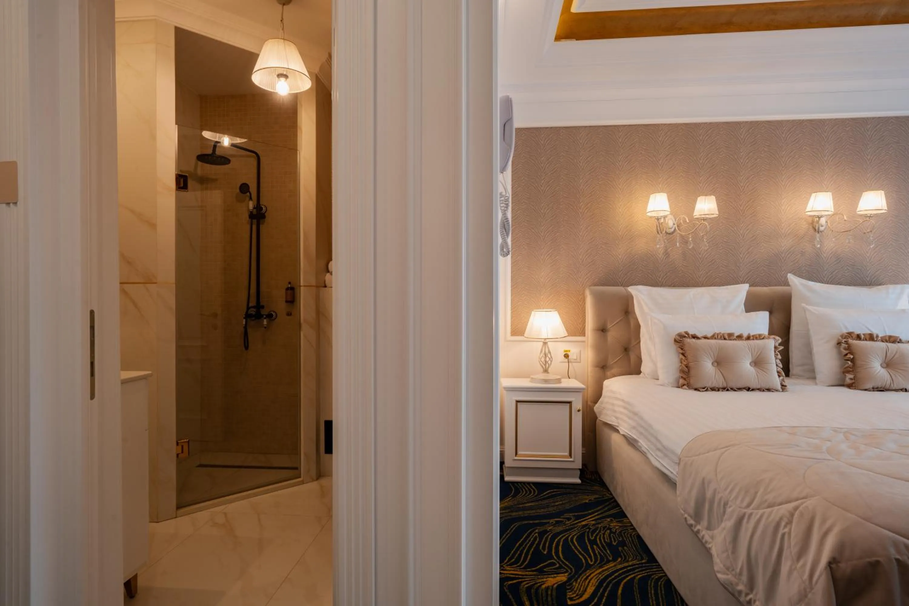 Bedroom, Bed in Hotel NOBLESSE Boutique&Spa