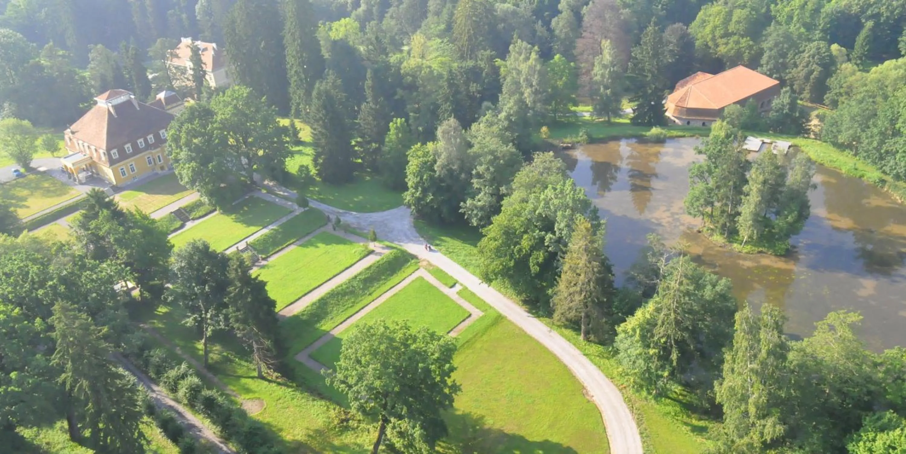 Bird's eye view in Zabola Estate - Transylvania