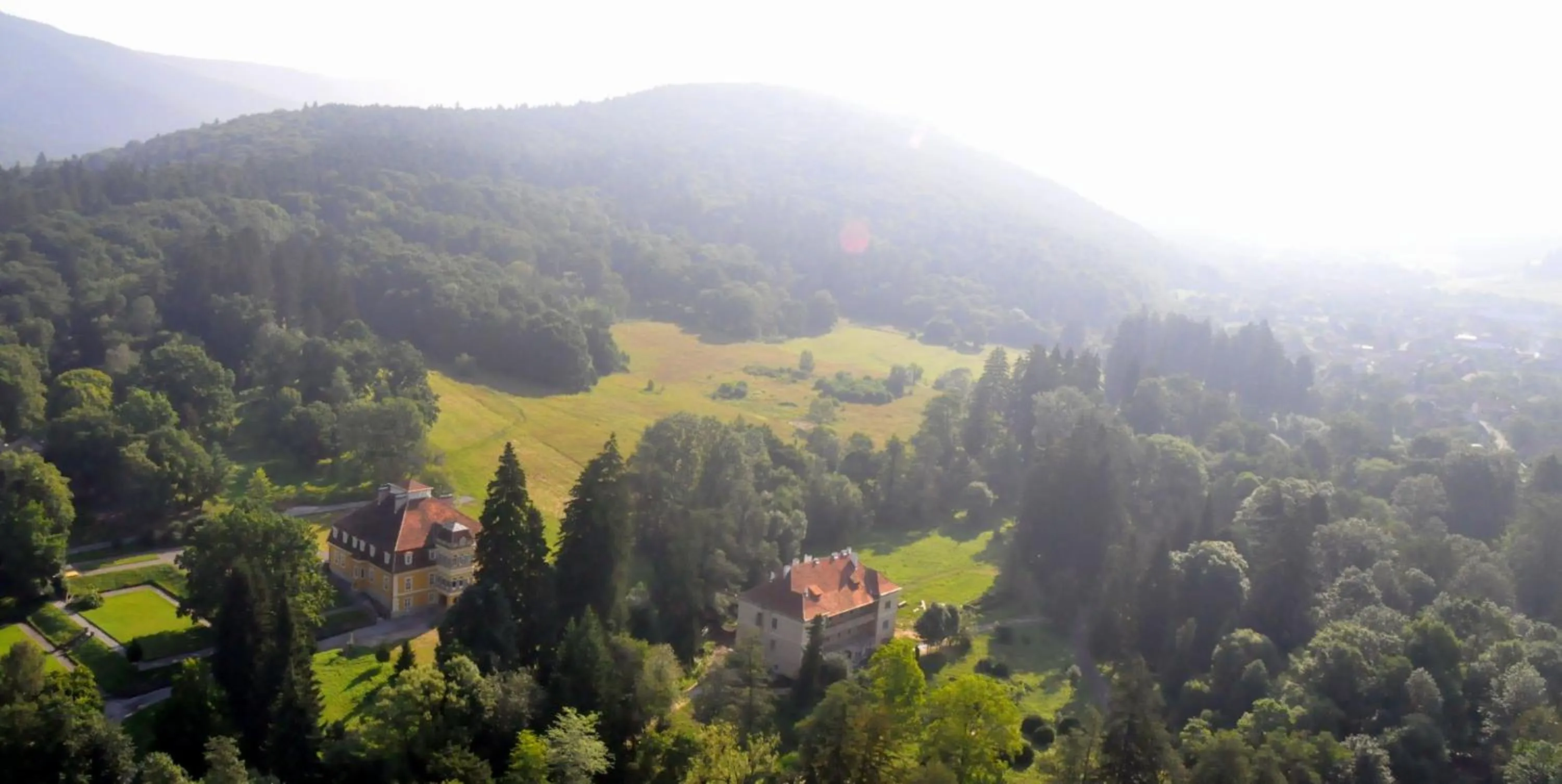 Bird's eye view in Zabola Estate - Transylvania